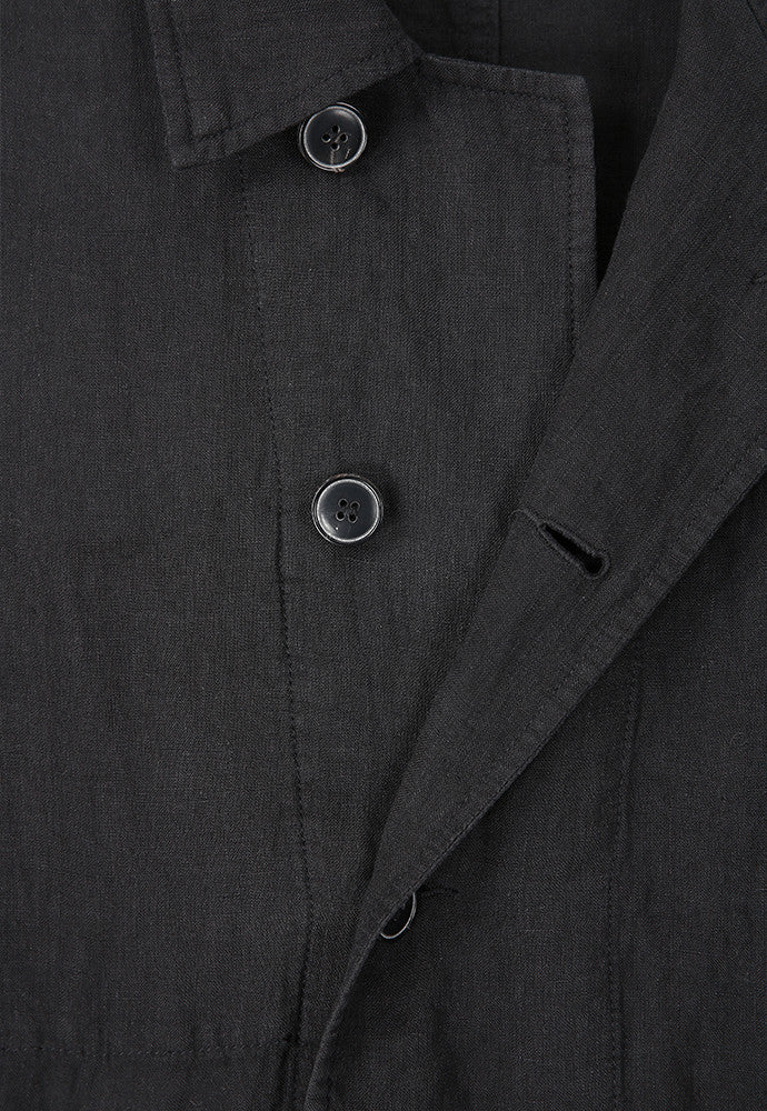 Art if acts - Linen French Work Jacket (Black) product image 8 | TRAB K-Fashion Australia