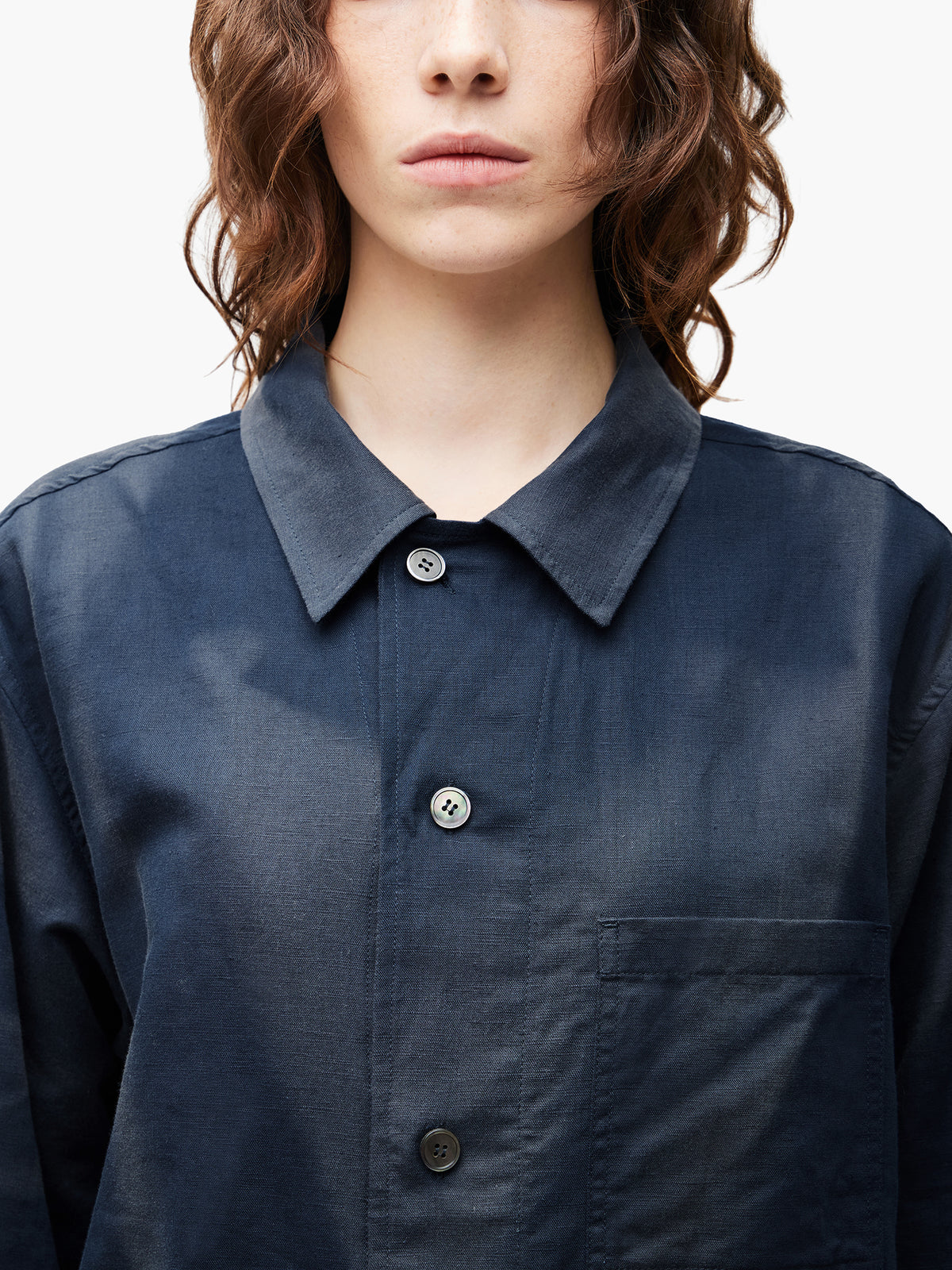 Jiyong Kim - Sun-Bleached Strap Shirt (Blue) product image 10 | TRAB K-Fashion Australia