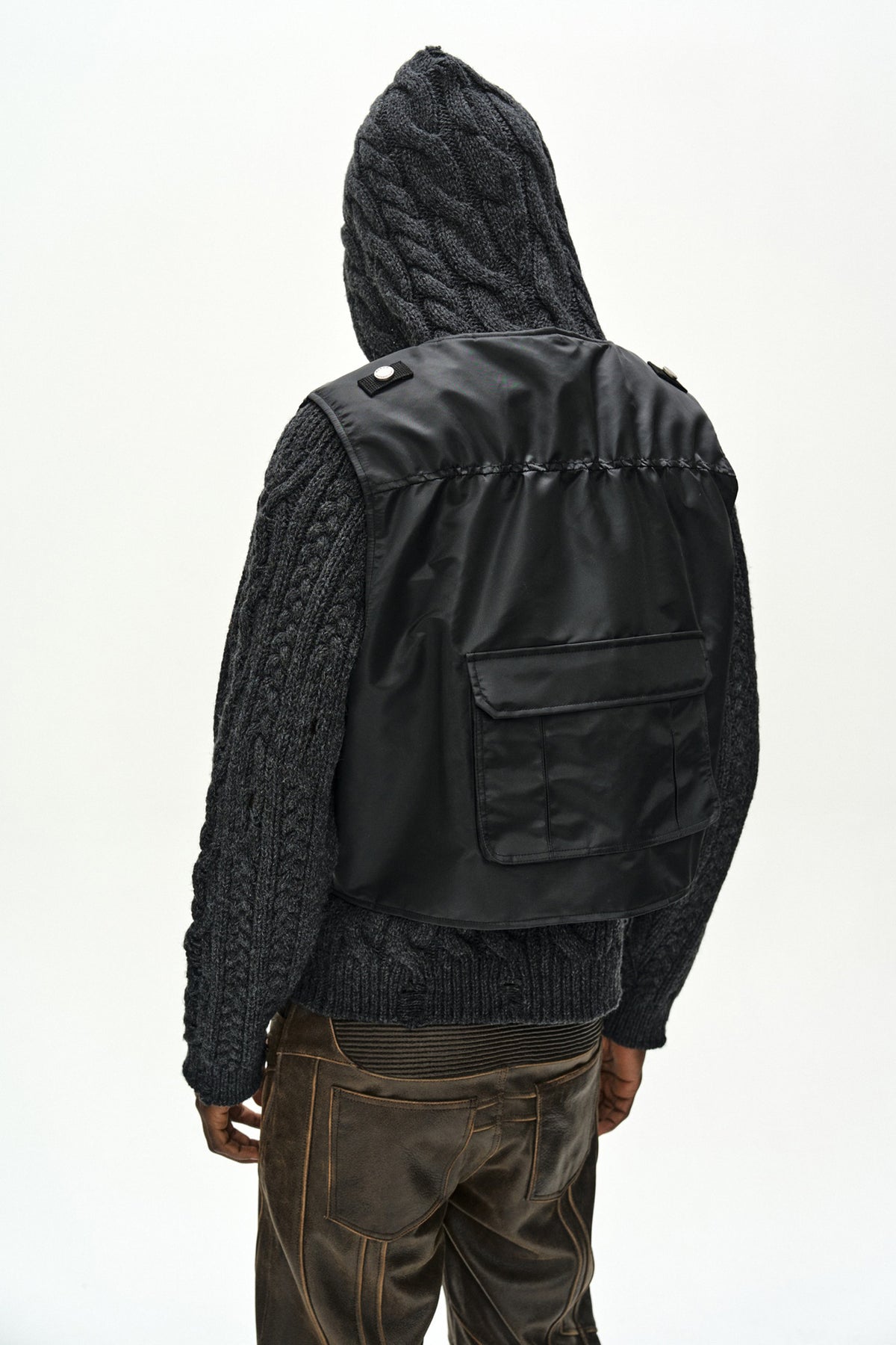 Andersson Bell - Andersson Bell X Alpha Industries Flight Vest (Black) product image 18 | TRAB K-Fashion Australia