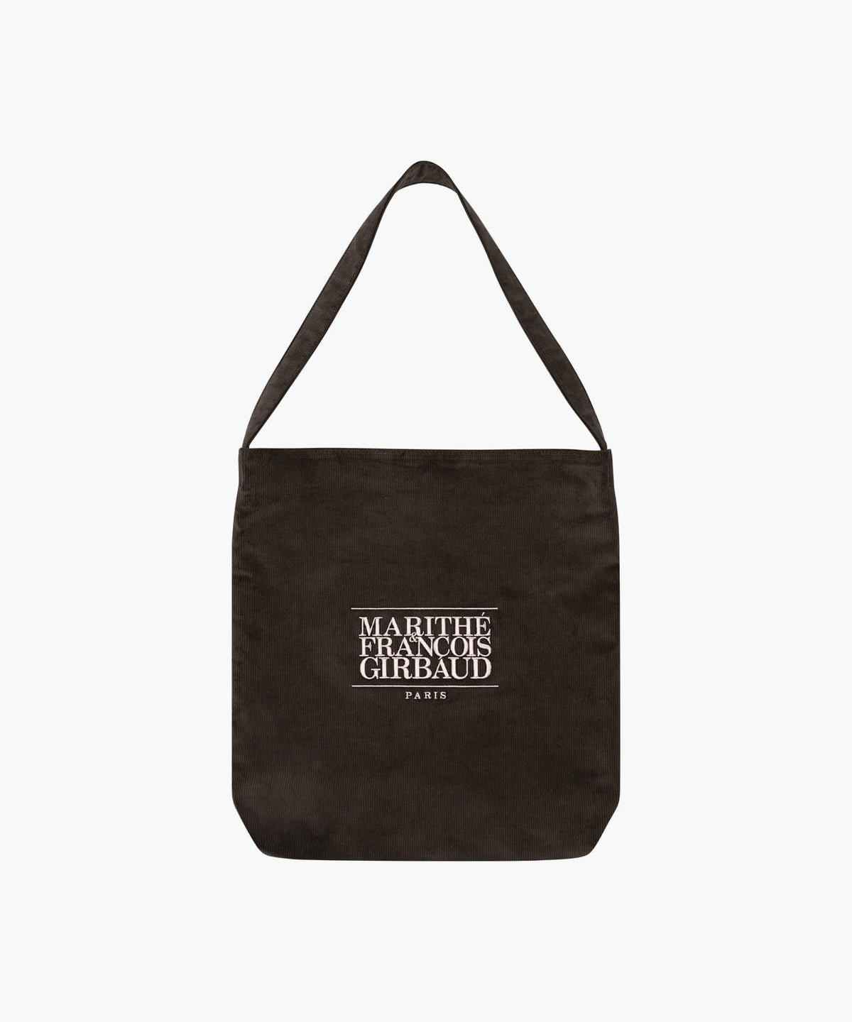 Marithe & Francois Girbaud - Classic Logo Corduroy Bag (Brown) product image 1 | TRAB K-Fashion Australia