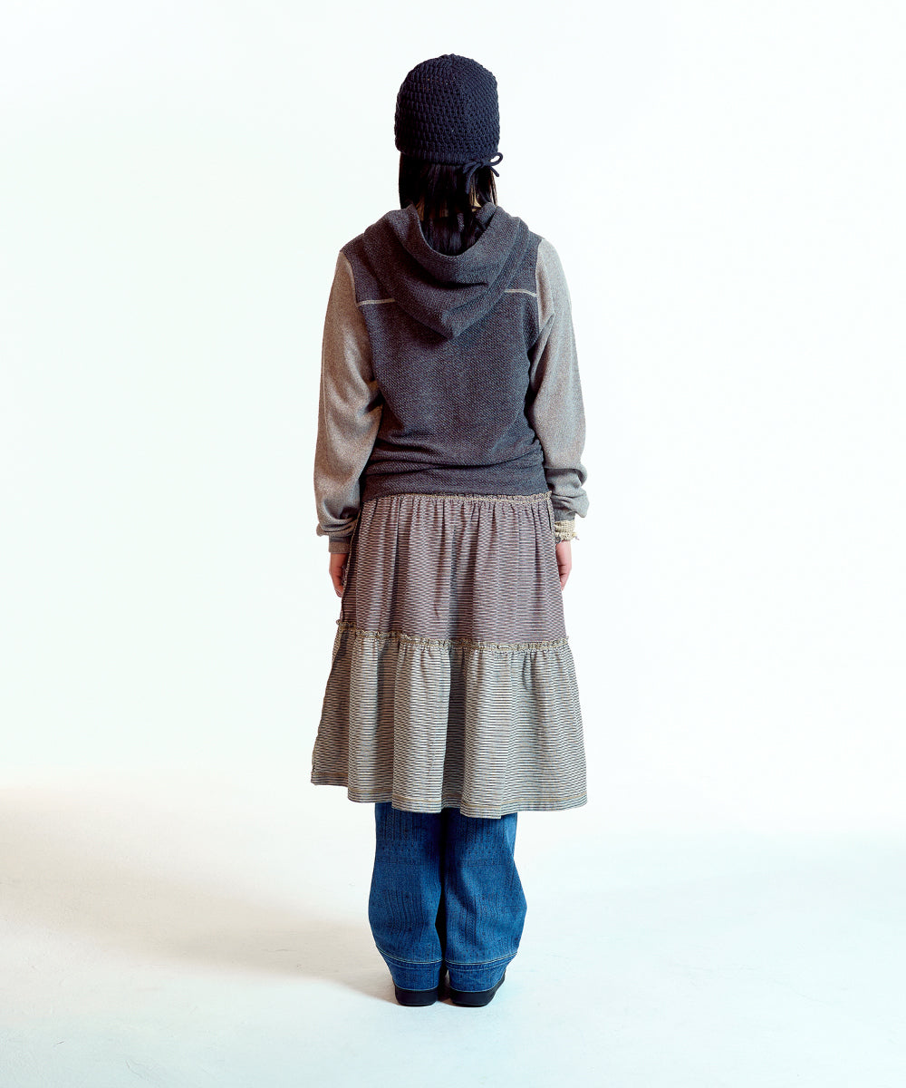 Coyseio - Button Pocket Zip-Up Hoodie Cocoa product image 8 | TRAB K-Fashion Australia
