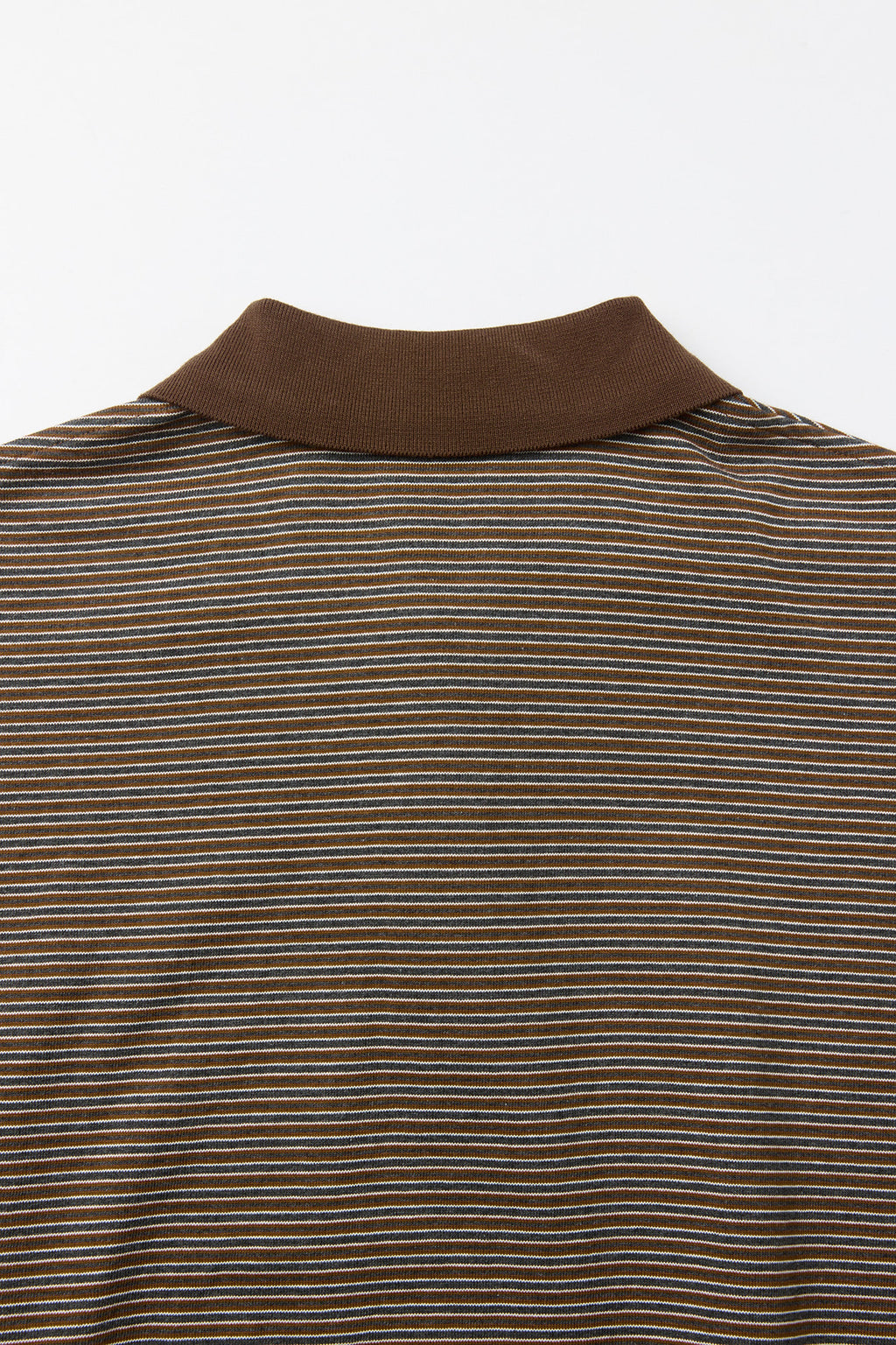 Coor - Multi Pin Pique Polo Long Sleeve (Brown) product image 6 | TRAB K-Fashion Australia