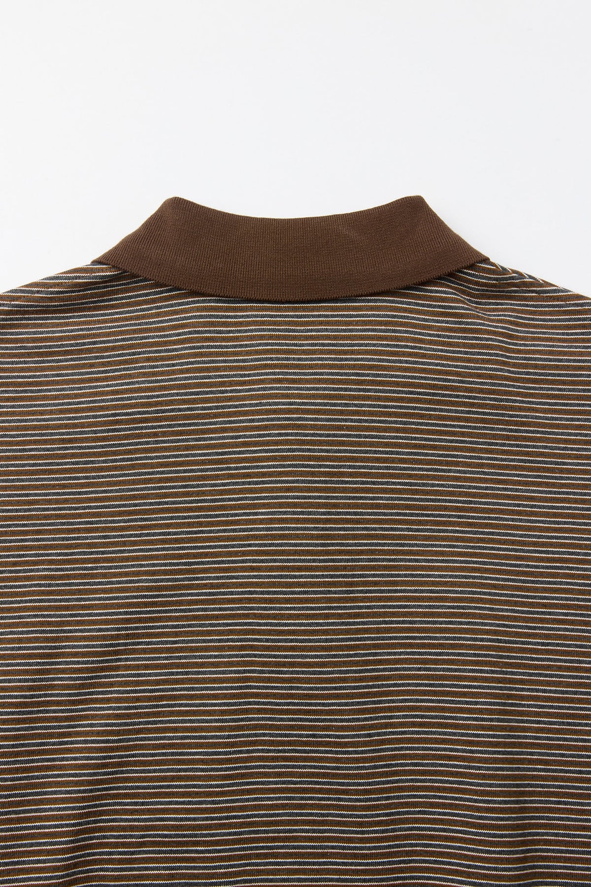 Coor - Multi Pin Pique Polo Long Sleeve (Brown) product image 6 | TRAB K-Fashion Australia