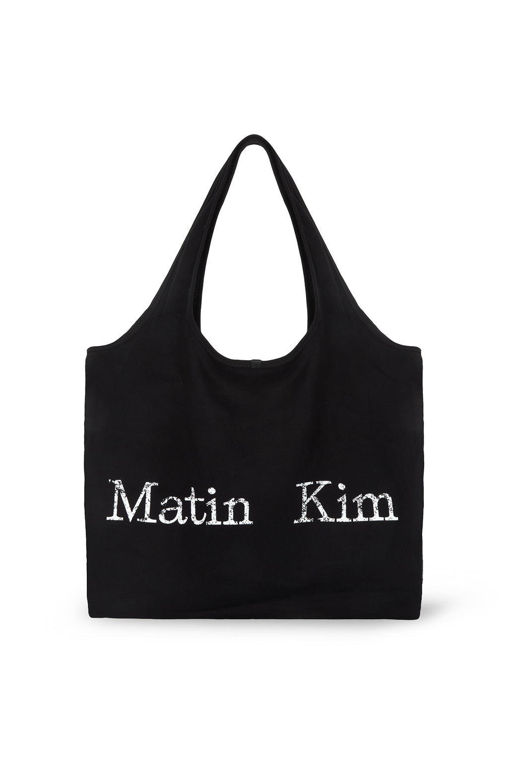 Matin Kim - Matin Cracked Logo Ecobag (Black) product image 1 | TRAB K-Fashion Australia