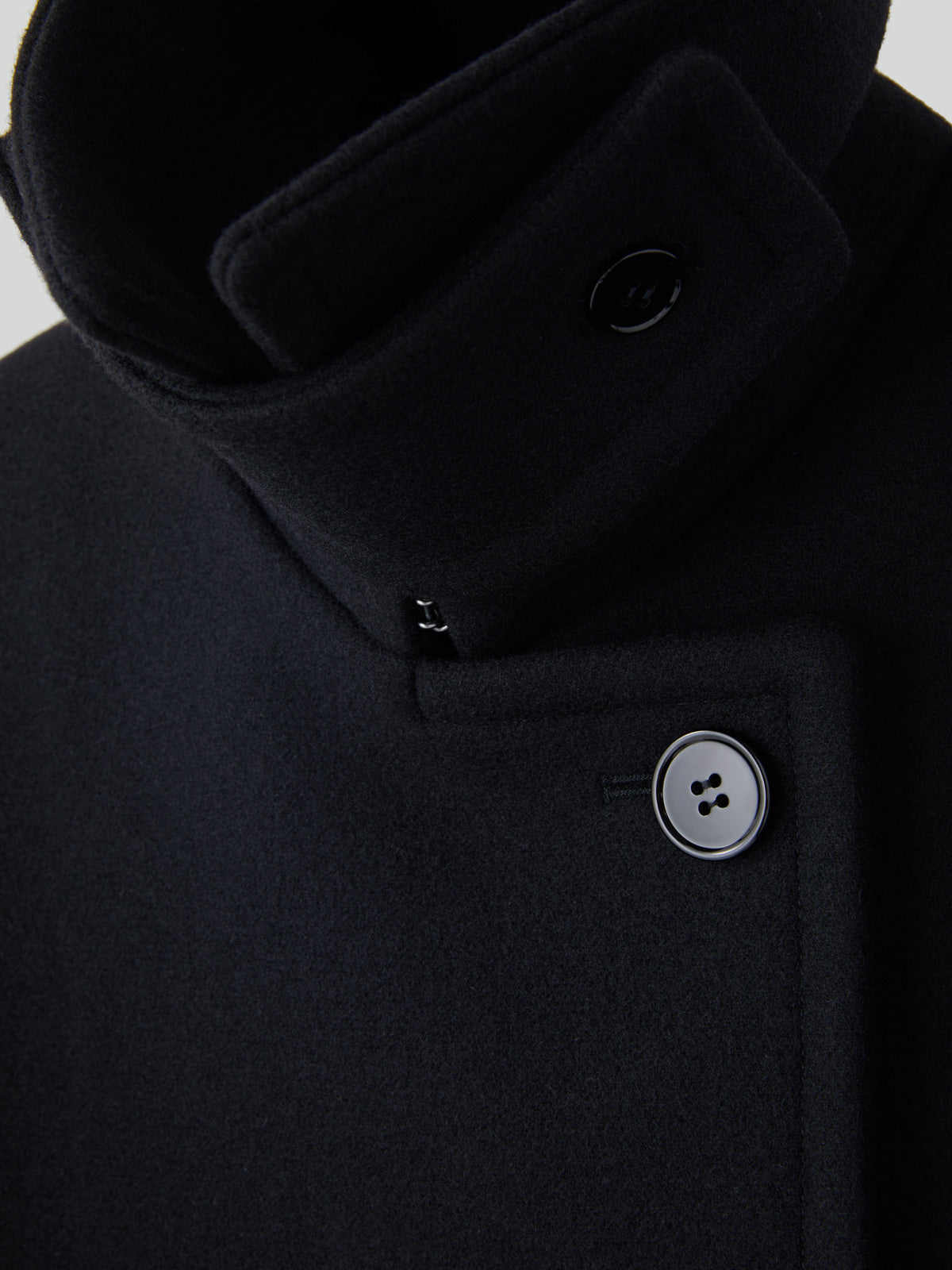Recto - Primary Wool Short Pea Coat (Black) product image 9 | TRAB K-Fashion Australia