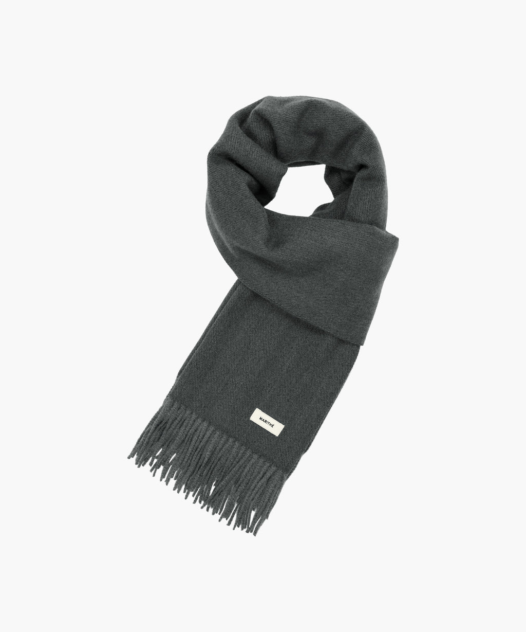 Marithe & Francois Girbaud - Regular Logo Muffler & Glove Set (Charcoal) product image 2 | TRAB K-Fashion Australia