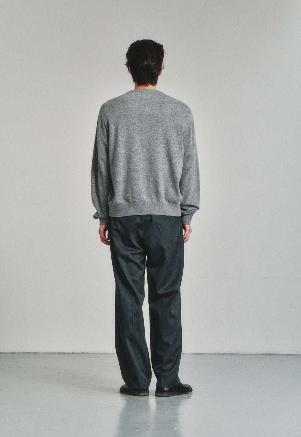 Art if acts - Wholegarment Round Neck Cardigan (Ash) product image 4 | TRAB K-Fashion Australia