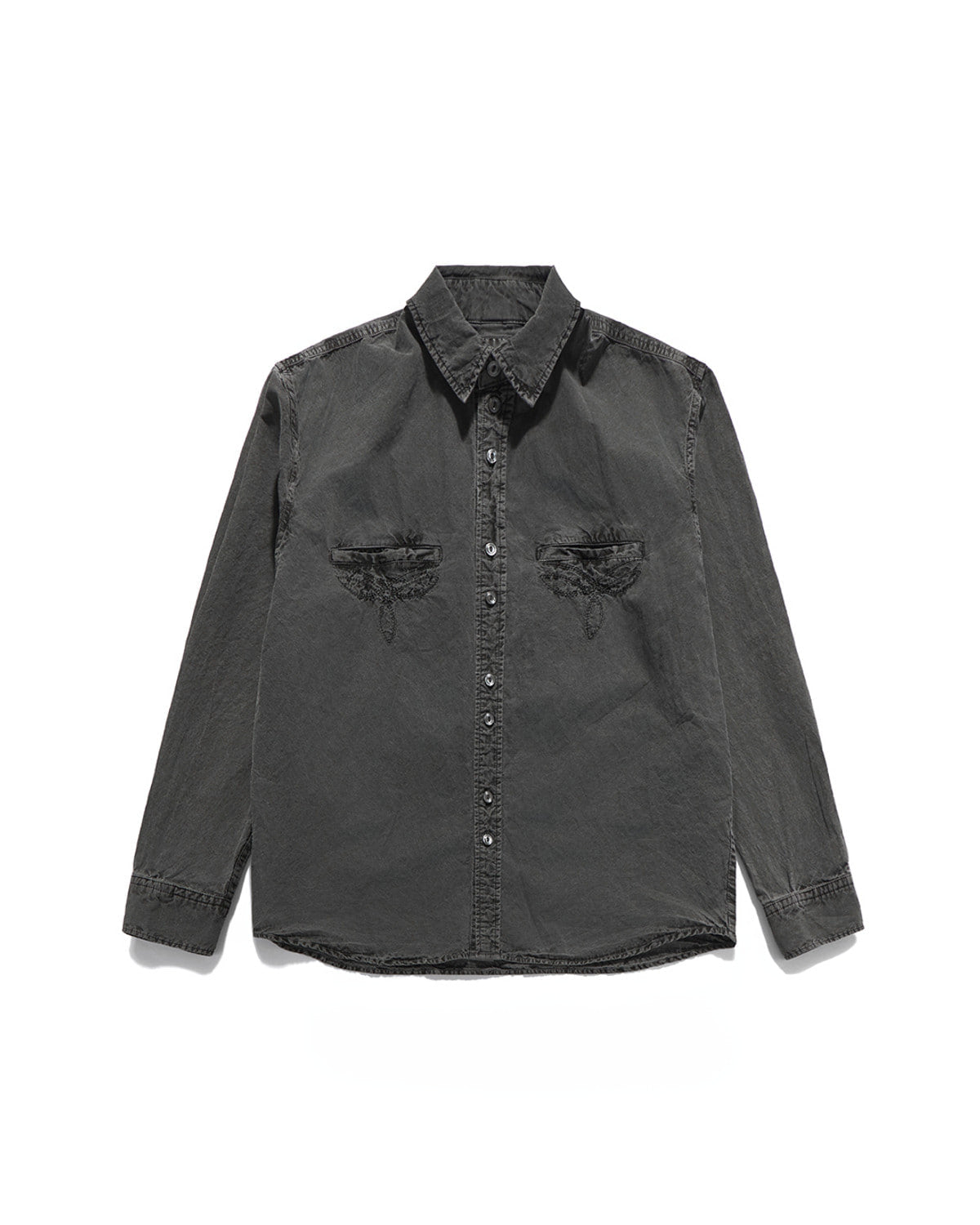 Eastlogue - Antique Country Shirts (regular) (Pigment Black Linen) product image 5 | TRAB K-Fashion Australia