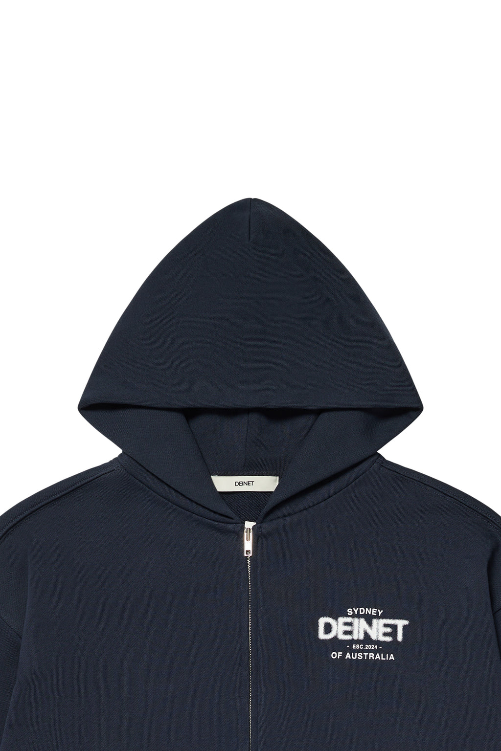 Deinet - Lost In Sydney Zip-Up Hoodie (Navy) product image 3 | TRAB K-Fashion Australia