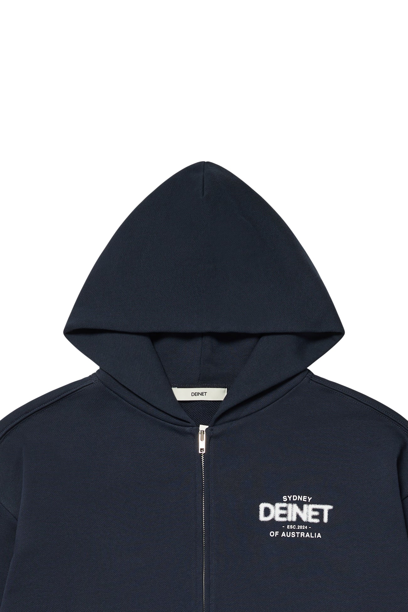 Deinet - Lost In Sydney Zip-Up Hoodie (Navy) product image 3 | TRAB K-Fashion Australia