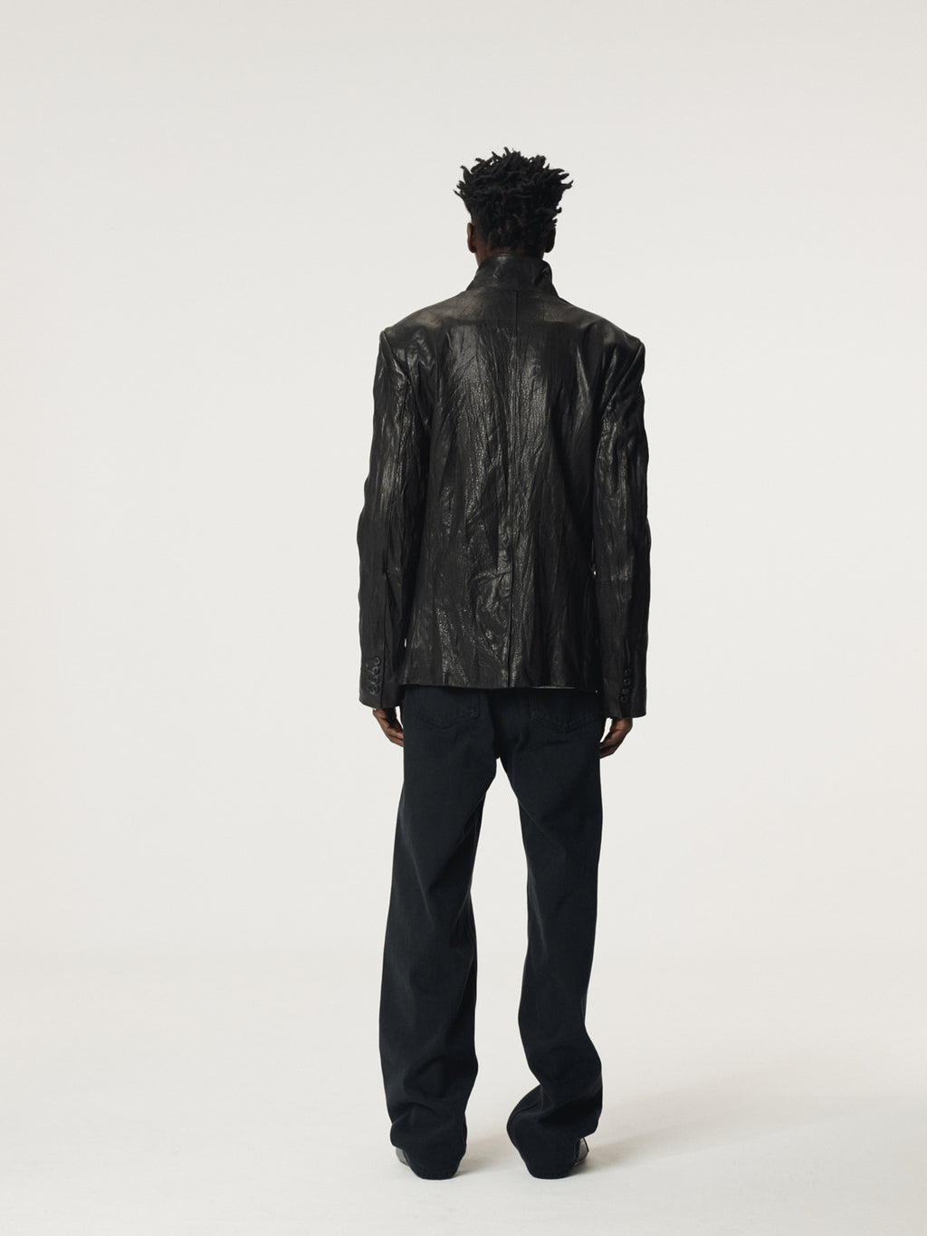 Recto - Loose Fit Denim Pants (Black) product image 4 | TRAB K-Fashion Australia