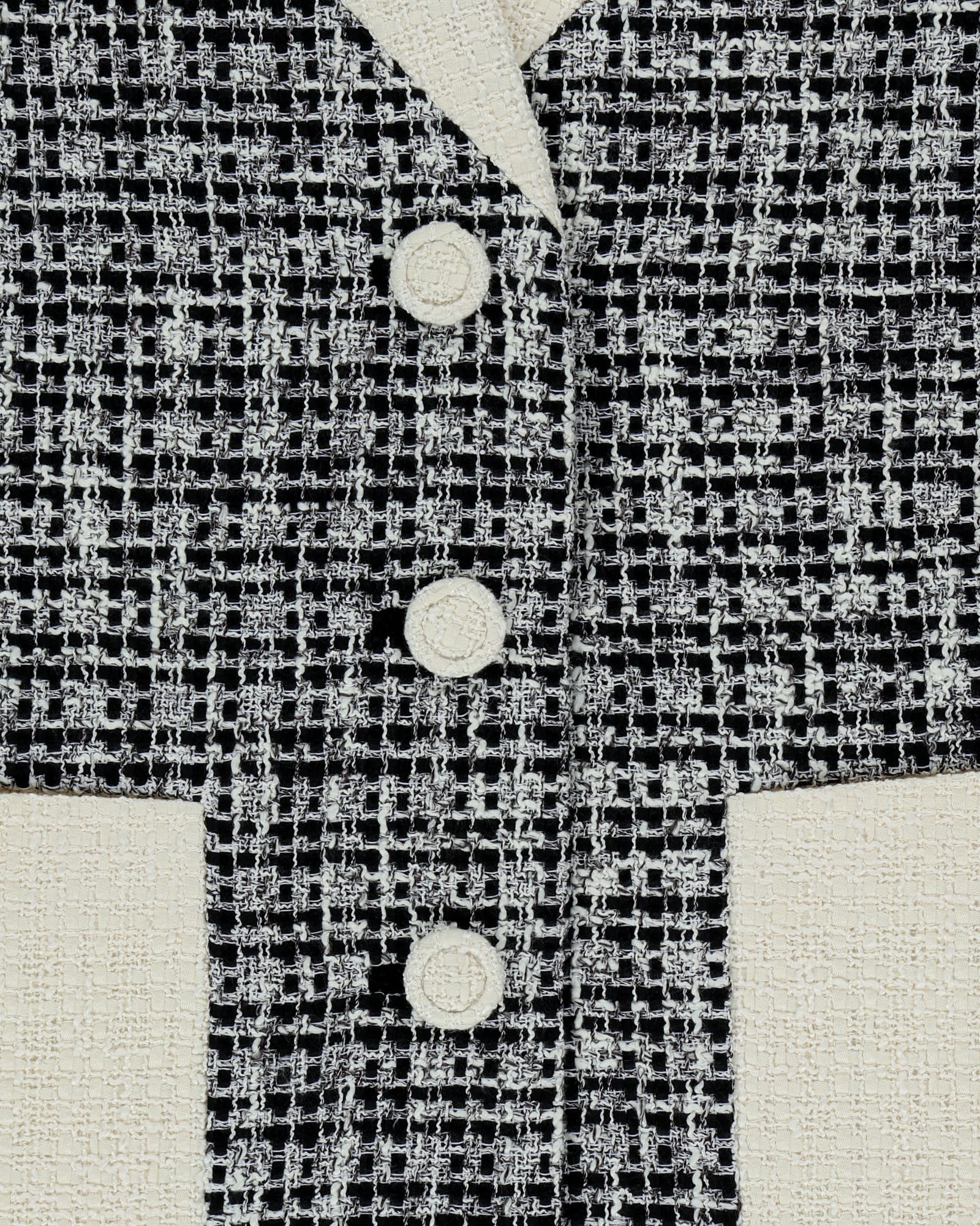 Kimhe Kim - Malevich Cropped Tweed Jacket (Black/White) product image 15 | TRAB K-Fashion Australia