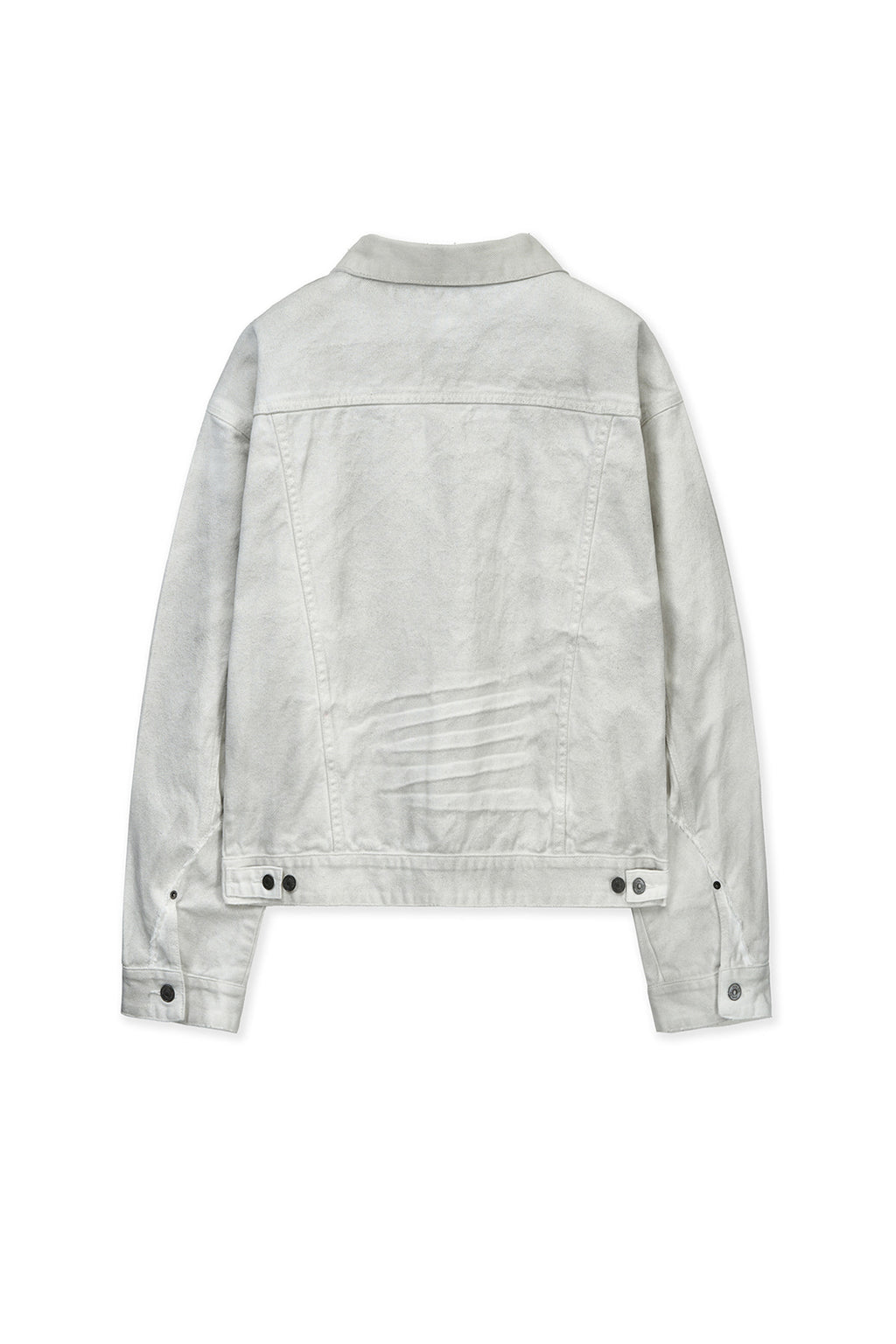 Matin Kim - Vintage Washed Denim Trucker (White) product image 2 | TRAB K-Fashion Australia