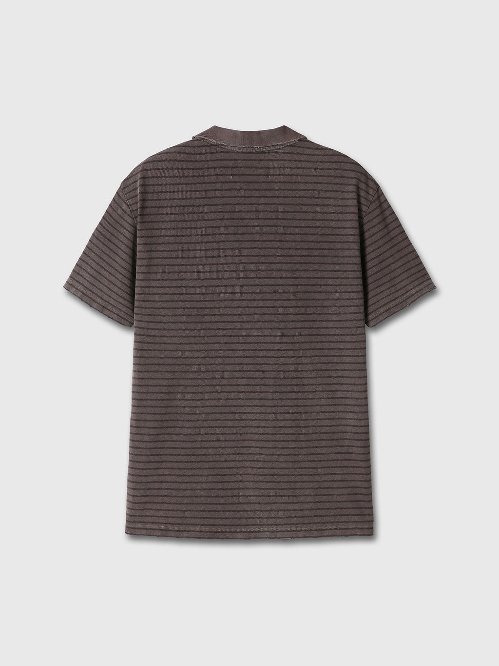 Tonywack - Garment Dyed Stripe Piqué Polo (Faded Brown) product image 11 | TRAB K-Fashion Australia