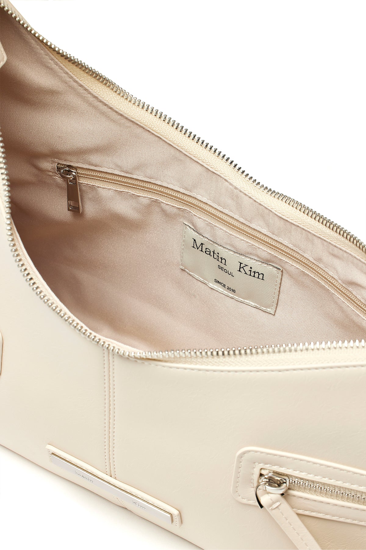 Matin Kim - Asymmetrical Zipper Bag (Ivory) product image 4 | TRAB K-Fashion Australia