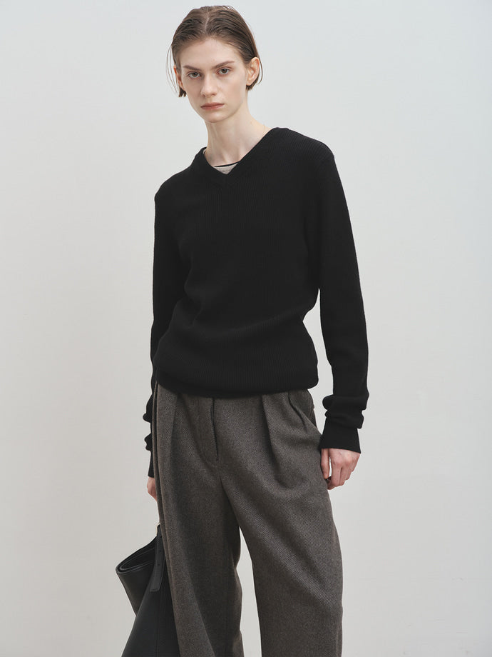 Tonywack - Relaxed Two-Pleated Wool Trousers (Grey) product image 6 | TRAB K-Fashion Australia
