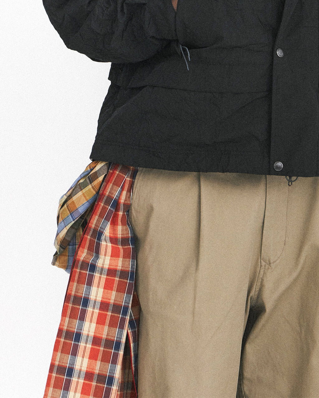 Eastlogue - Pattern Scarf (Orange Blue Check) product image 6 | TRAB K-Fashion Australia