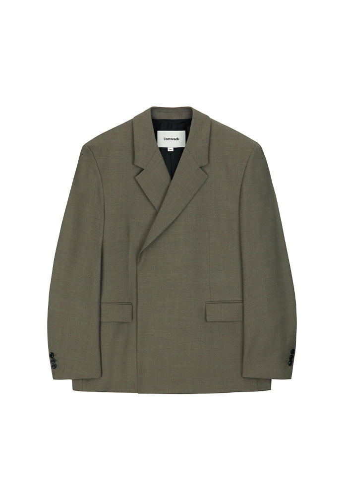 Tonywack - High Density Wool Hidden Button Blazer (Wool 100%) (Bronze Beige) product image 5 | TRAB K-Fashion Australia