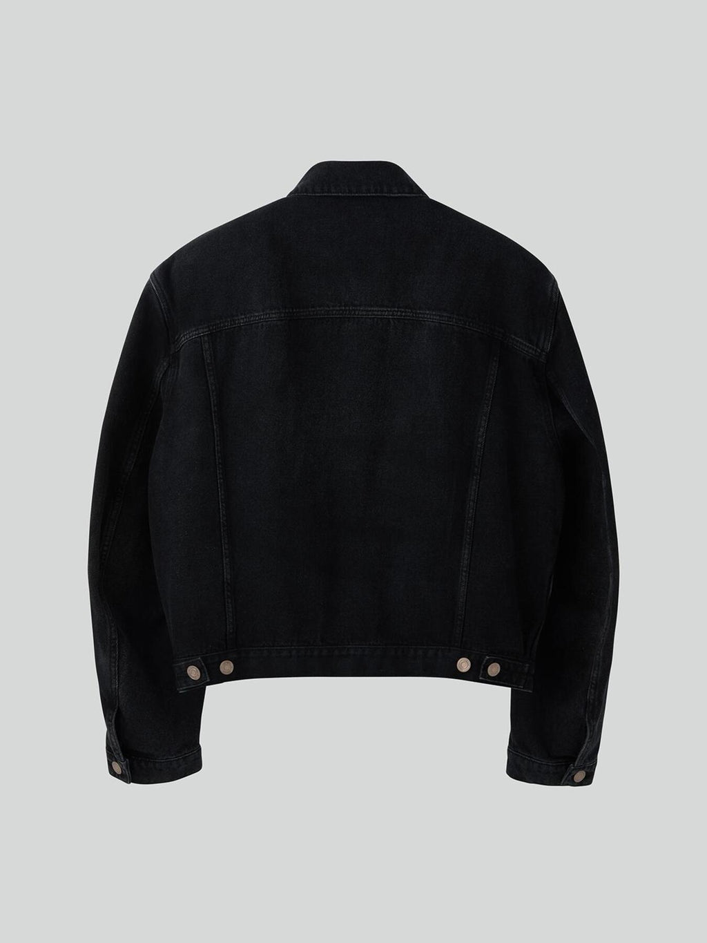 Recto - Vincent Denim Trucker Jacket (Black) product image 3 | TRAB K-Fashion Australia