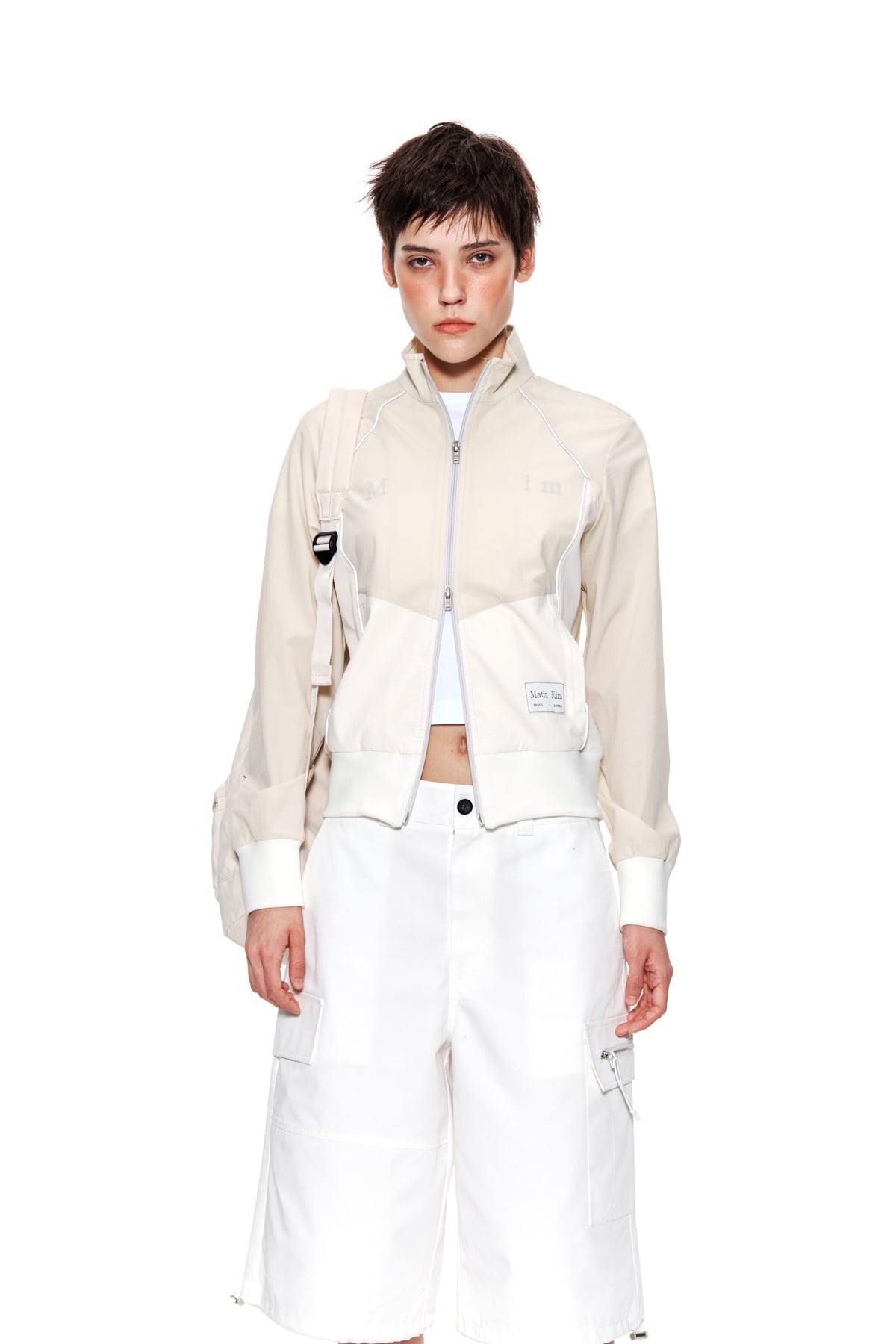 Matin Kim - Piping Track Jumper (Light Yellow) product image 10 | TRAB K-Fashion Australia