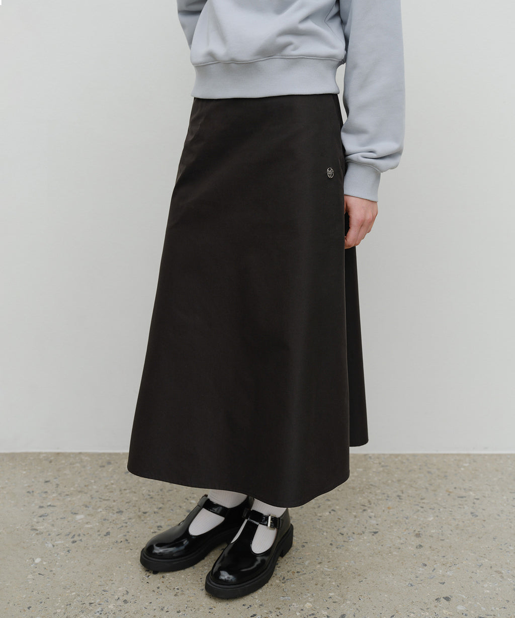 Marithe & Francois Girbaud - Semi Flare Skirt (Black) product image 1 | TRAB K-Fashion Australia