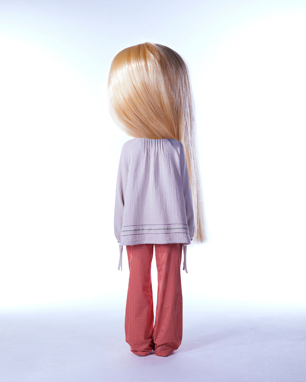 Coyseio - Coyseio X Blythe Check Boot Cut Pants (Red) product image 5 | TRAB K-Fashion Australia
