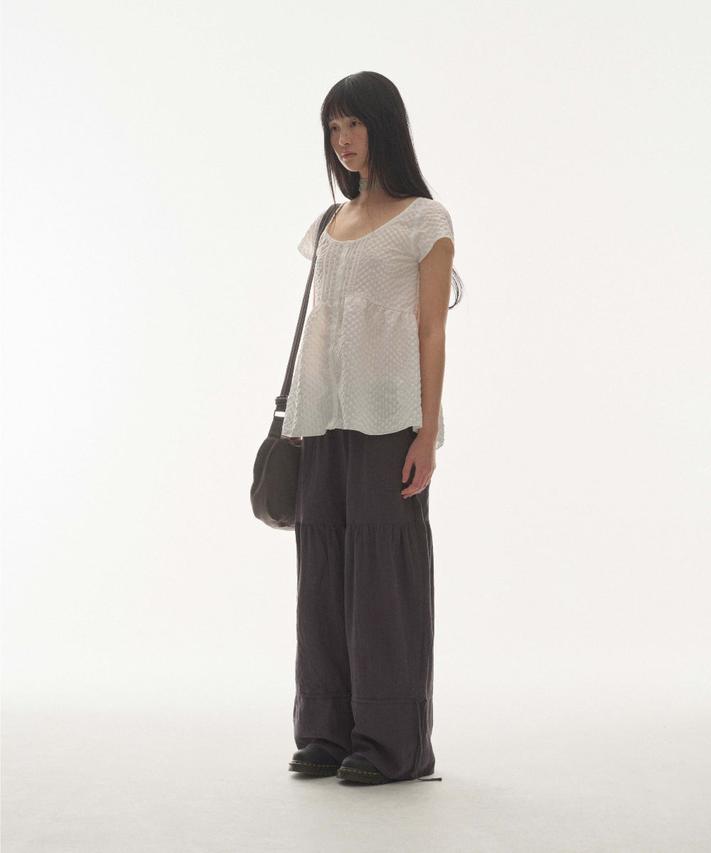 Coyseio - Pintuck Blouse (White) product image 5 | TRAB K-Fashion Australia