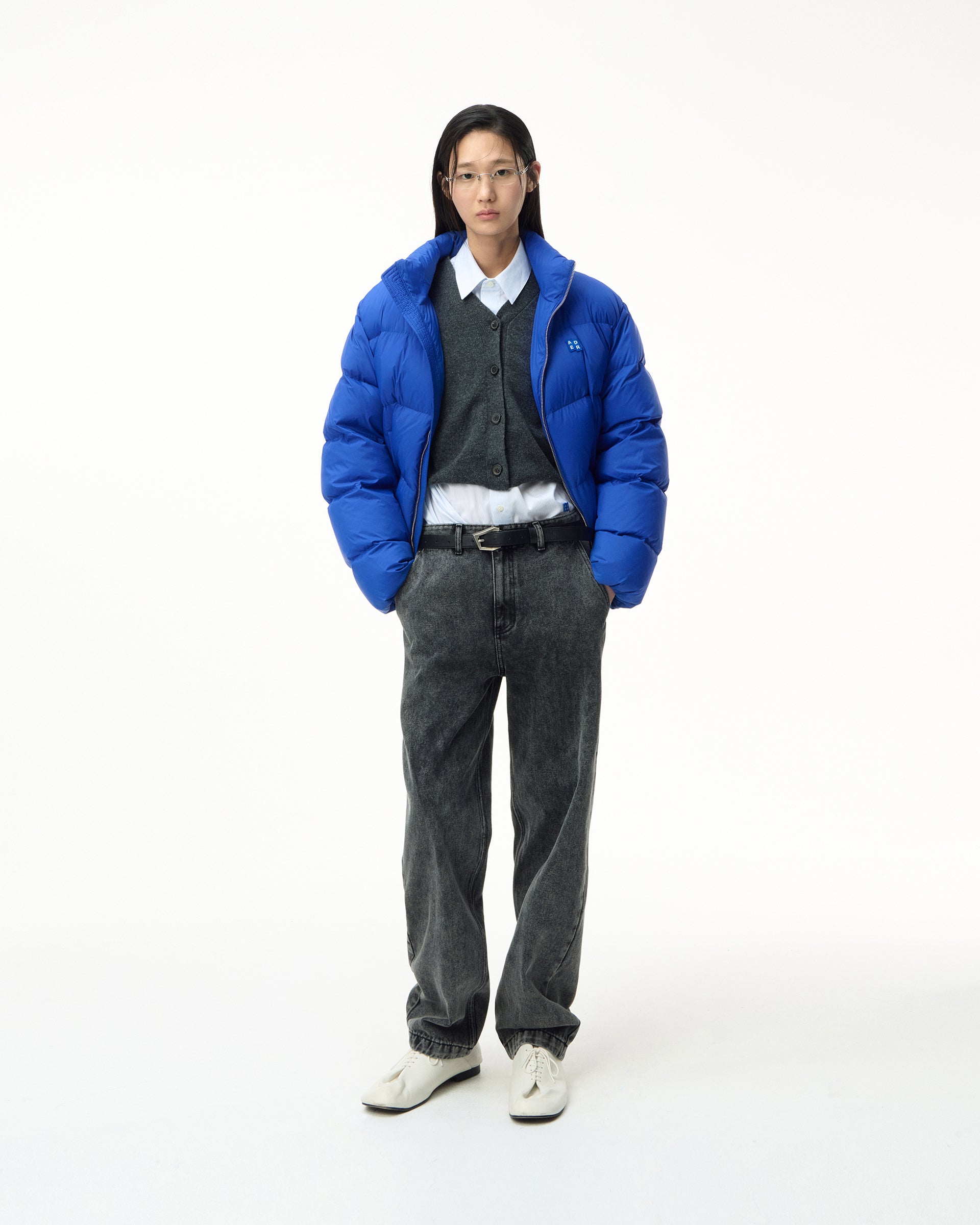 Ader Error - Sig; BL Tag puffer jacket 01 (Z-Blue) product image 1 | TRAB K-Fashion Australia