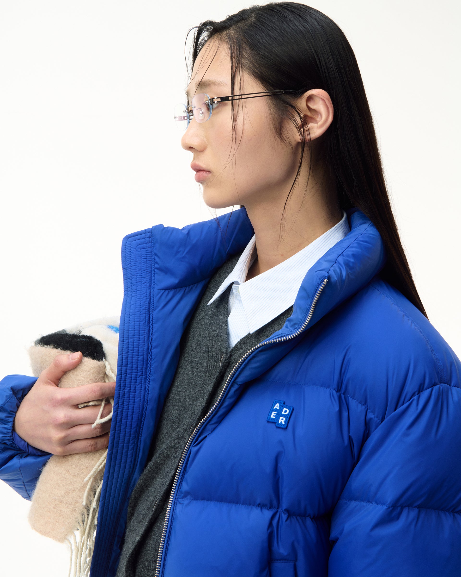 Ader Error - Sig; BL Tag puffer jacket 01 (Z-Blue) product image 4 | TRAB K-Fashion Australia