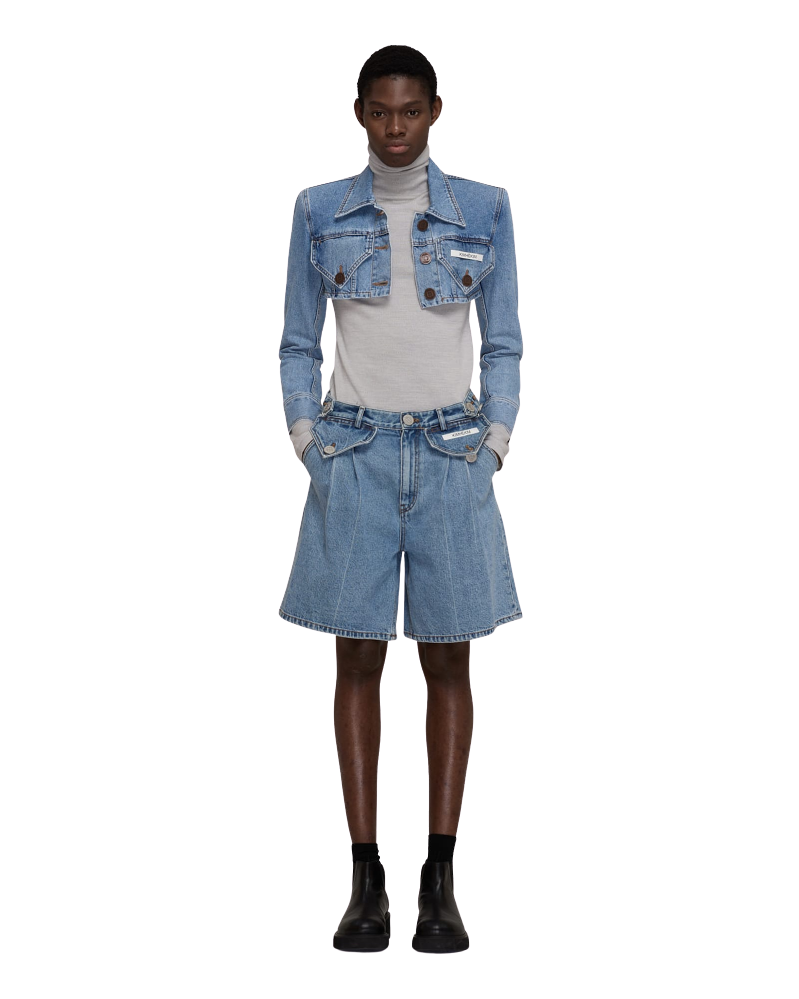 Kimhe Kim - Two Pocket Shorts (Sky Blue) product image 6 | TRAB K-Fashion Australia