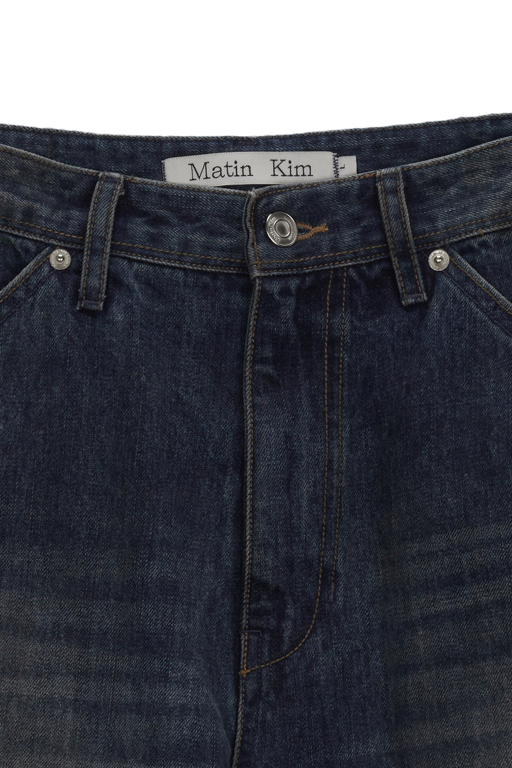 Matin Kim - Lowrise Boots Cut Denim Pants (Blue) product image 3 | TRAB K-Fashion Australia