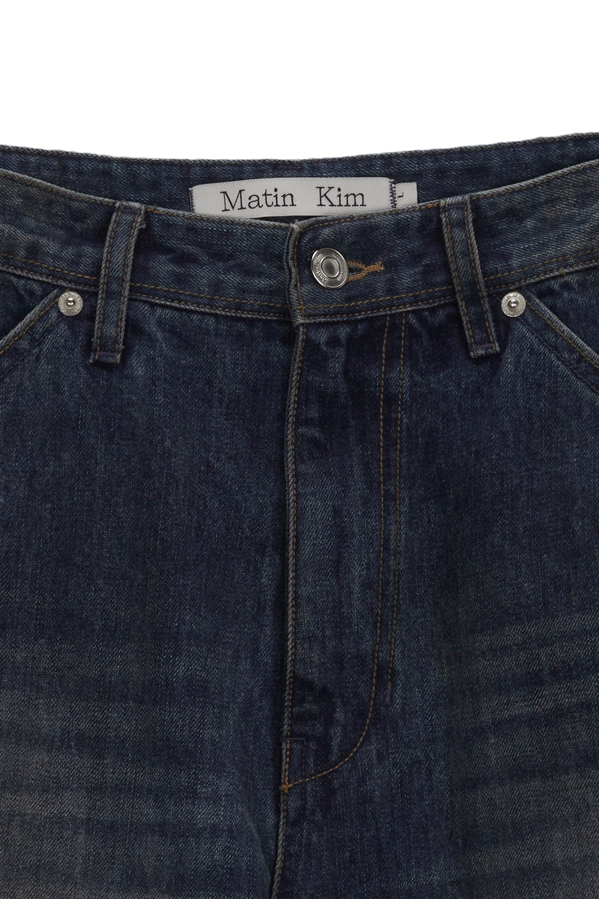 Matin Kim - Lowrise Boots Cut Denim Pants (Blue) product image 3 | TRAB K-Fashion Australia
