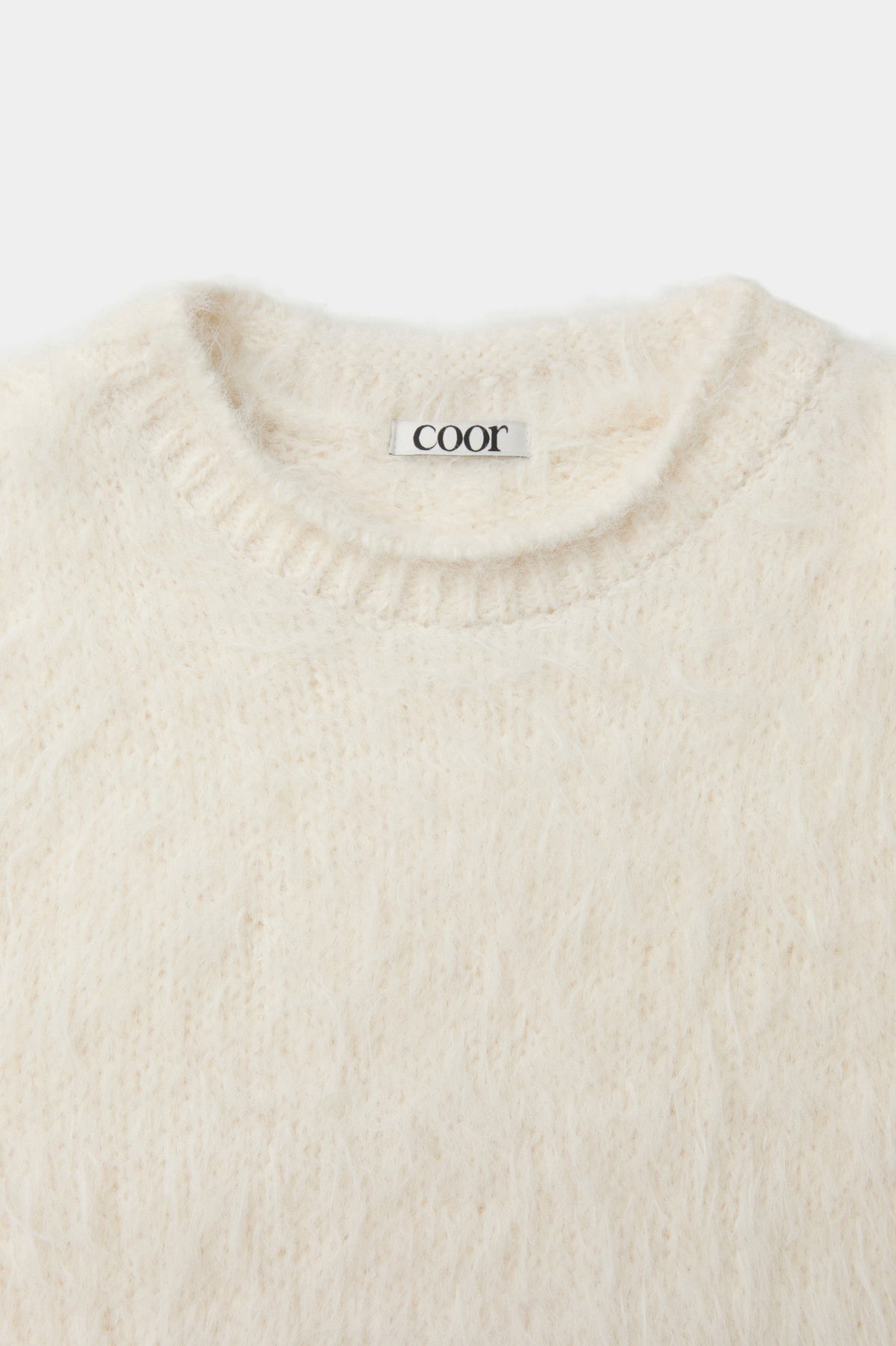 Coor - Fuzzy Oversized Knit (Ivory) product image 5 | TRAB K-Fashion Australia