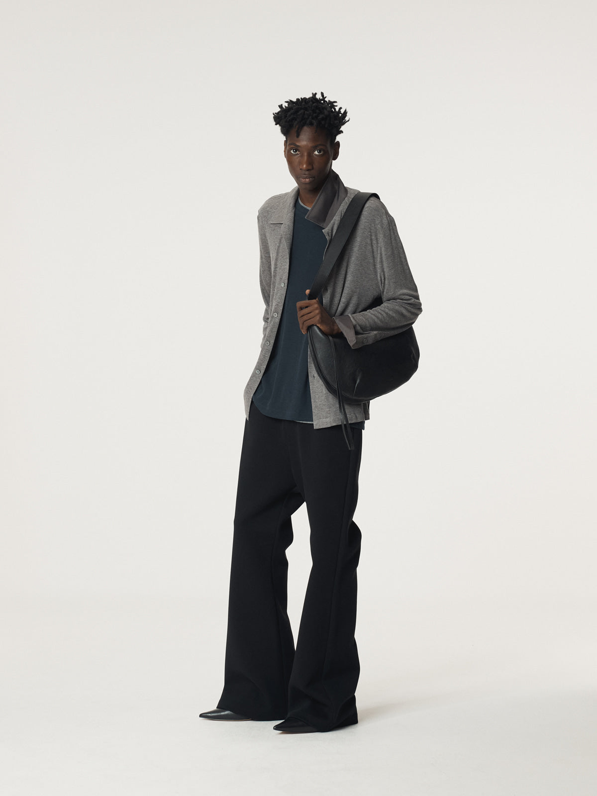 Recto - Flare Fit Jersey Pants (Black) product image 8 | TRAB K-Fashion Australia