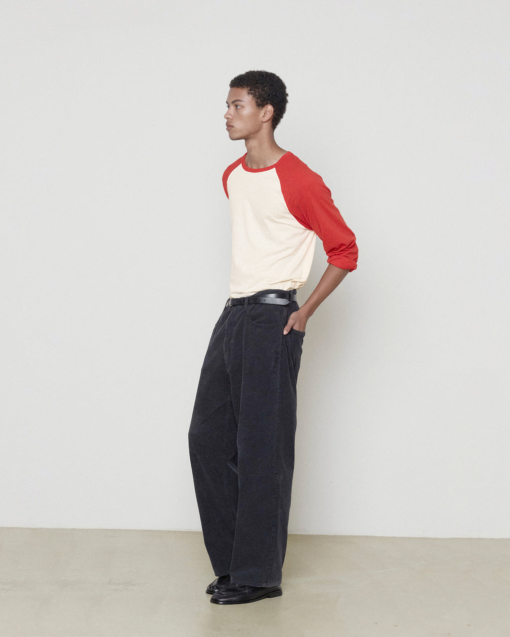 Brownyard - Cut Off Raglan Long Sleeve (Red) product image 2 | TRAB K-Fashion Australia