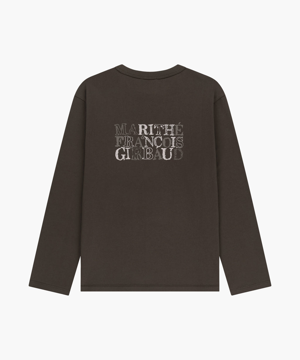 Marithe & Francois Girbaud - Back Graphic Long Sleeve Tee (Brown) product image 6 | TRAB K-Fashion Australia