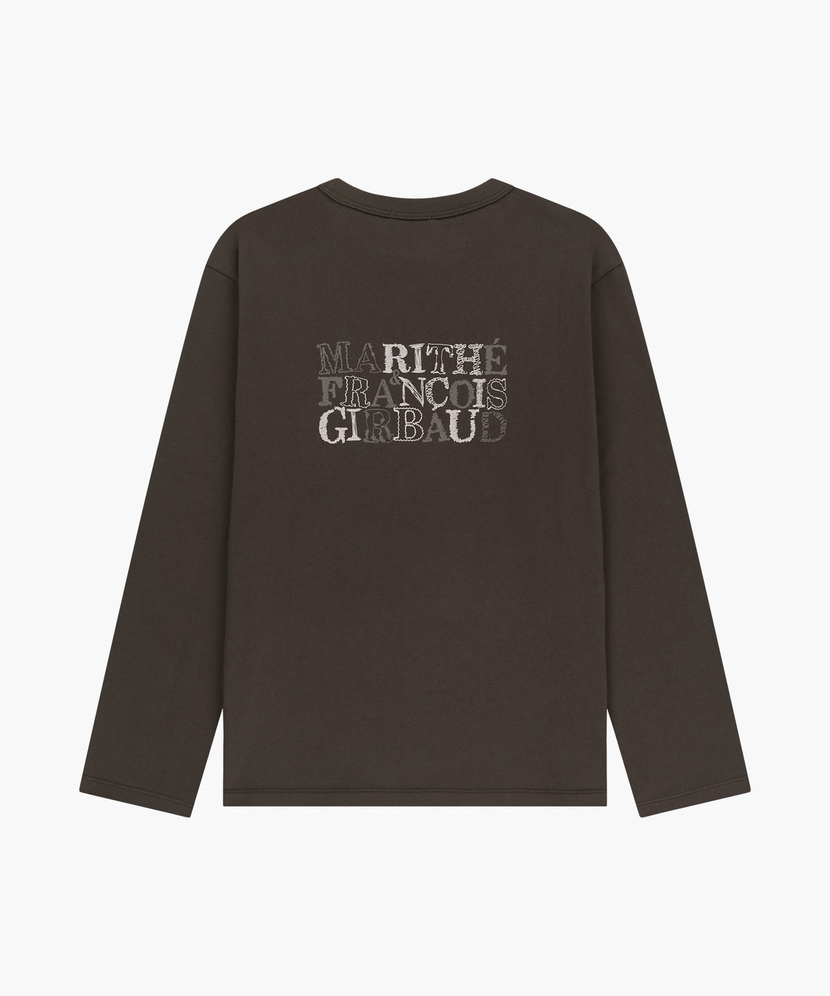 Marithe & Francois Girbaud - Back Graphic Long Sleeve Tee (Brown) product image 6 | TRAB K-Fashion Australia