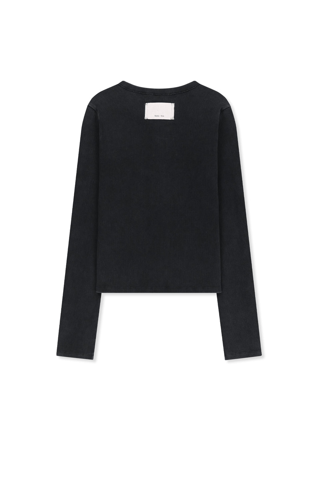 Matin Kim - Washed Rib Button Detail Top (Charcoal) product image 3 | TRAB K-Fashion Australia