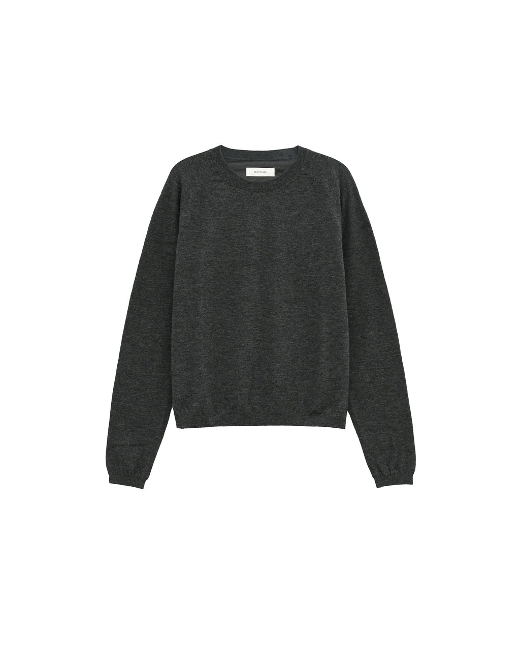 Brownyard - Super Fine Bound Neck Knit (Charcoal) product image 4 | TRAB K-Fashion Australia
