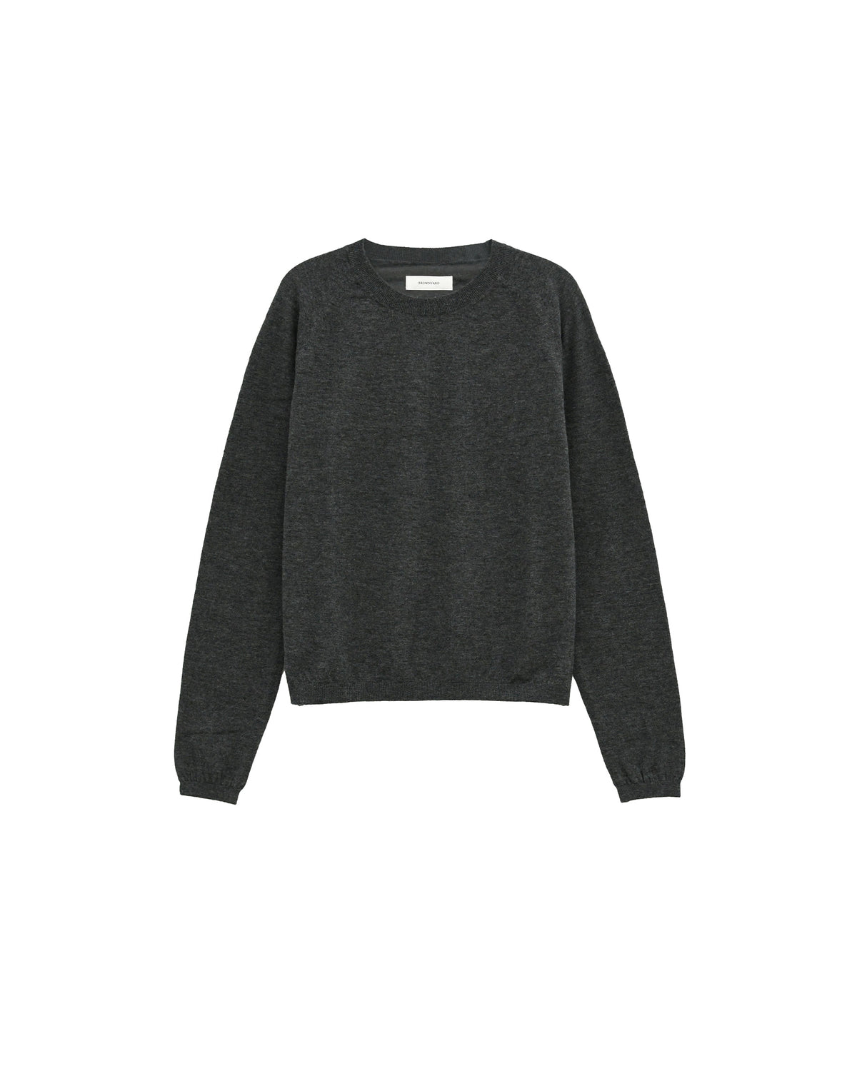 Brownyard - Super Fine Bound Neck Knit (Charcoal) product image 4 | TRAB K-Fashion Australia