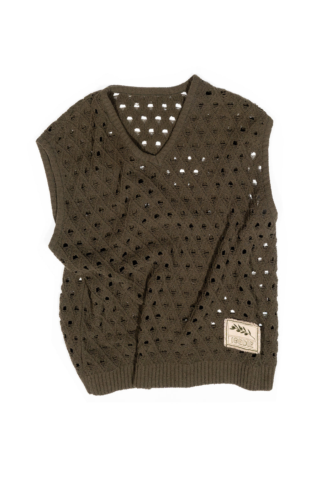 Ioedle - Olive Oil Mesh Vest (Khaki) product image 1 | TRAB K-Fashion Australia