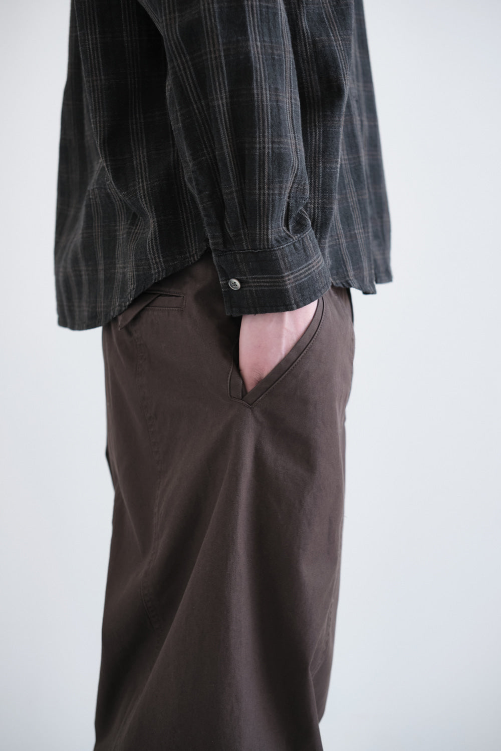 Hatchingroom - Slump Trousers (Dark Brown) product image 10 | TRAB K-Fashion Australia