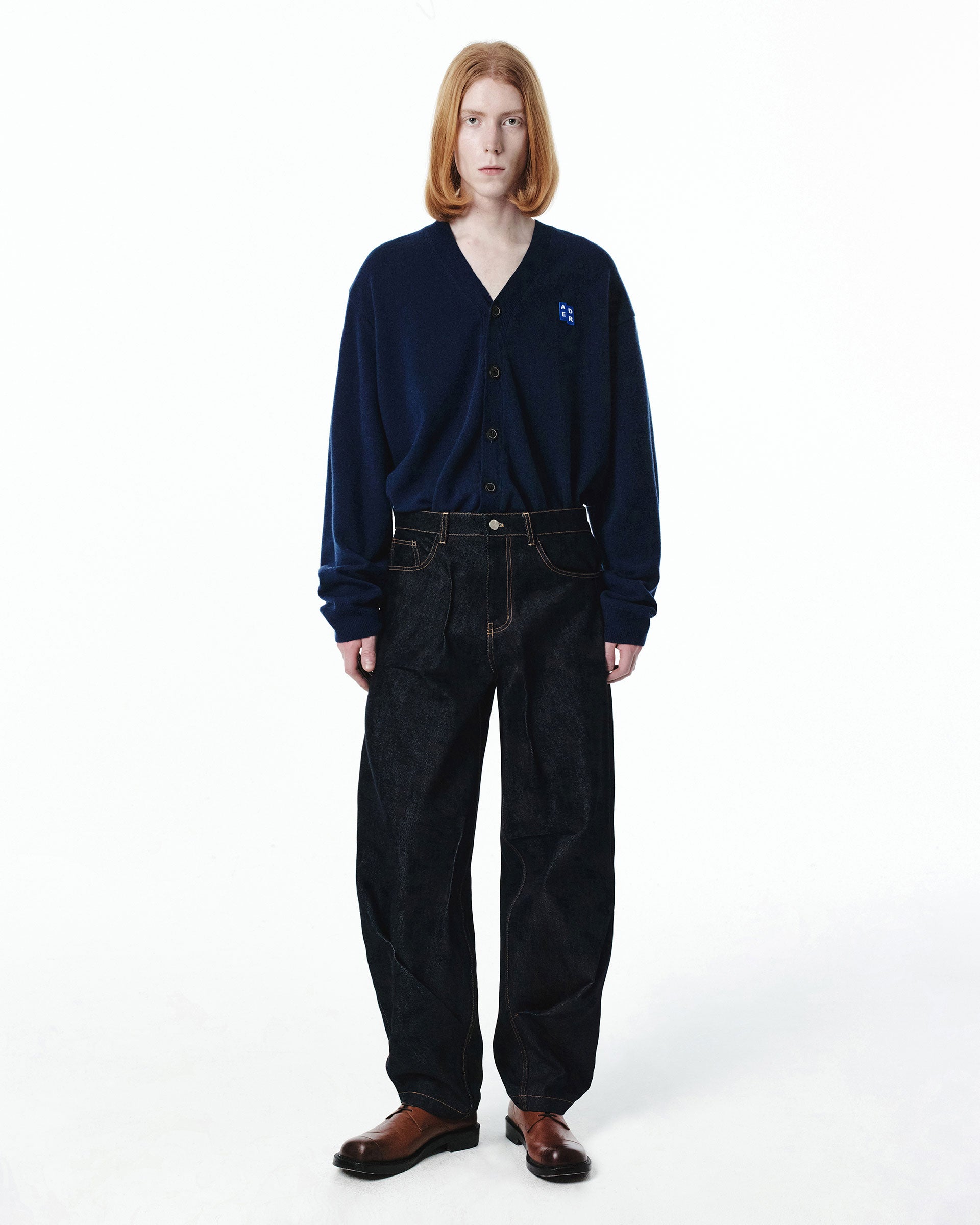 Ader Error - Sig; BL Tag cardigan 01 (Navy) product image 3 | TRAB K-Fashion Australia