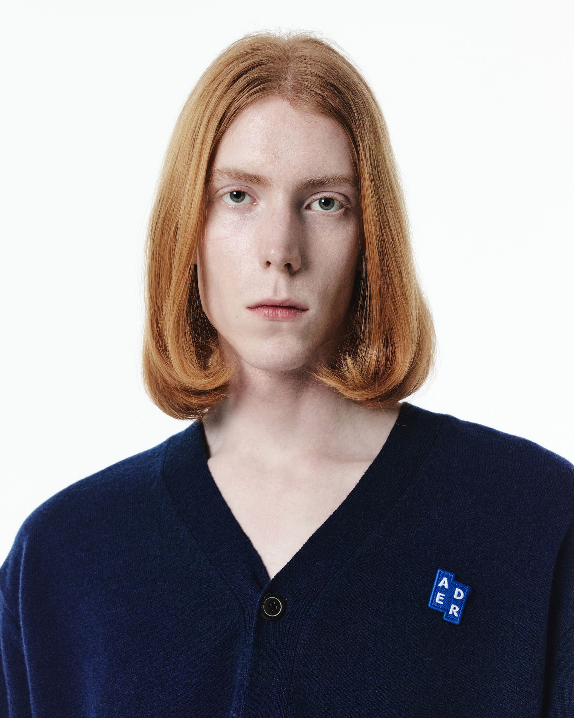 Ader Error - Sig; BL Tag cardigan 01 (Navy) product image 4 | TRAB K-Fashion Australia