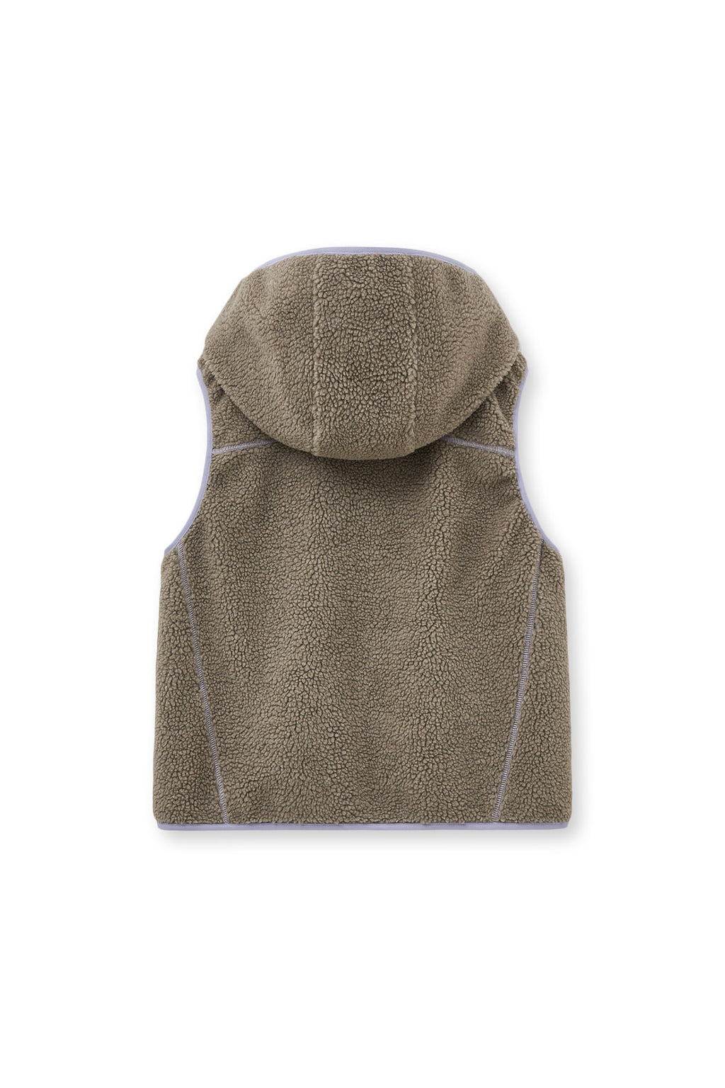 Matin Kim - Fleece Hoody Vest (Grey) product image 3 | TRAB K-Fashion Australia