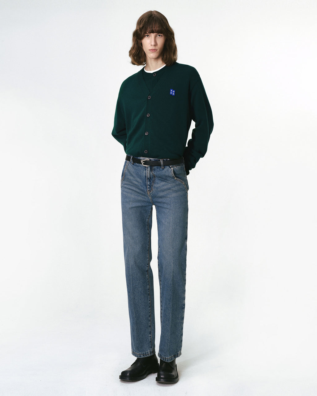 Ader Error - Sig; BL Tag cardigan 01 (Green) product image 9 | TRAB K-Fashion Australia