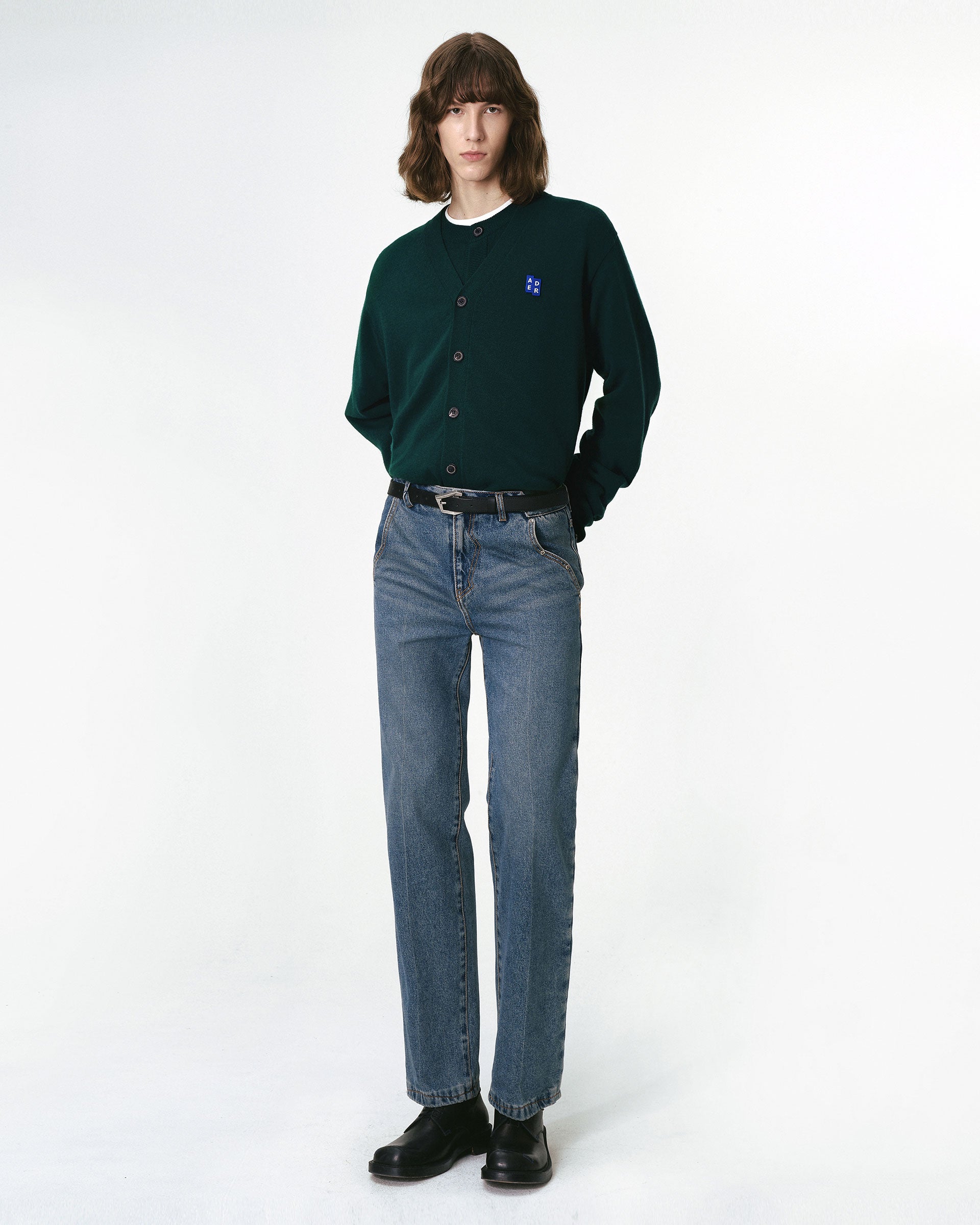 Ader Error - Sig; BL Tag cardigan 01 (Green) product image 1 | TRAB K-Fashion Australia
