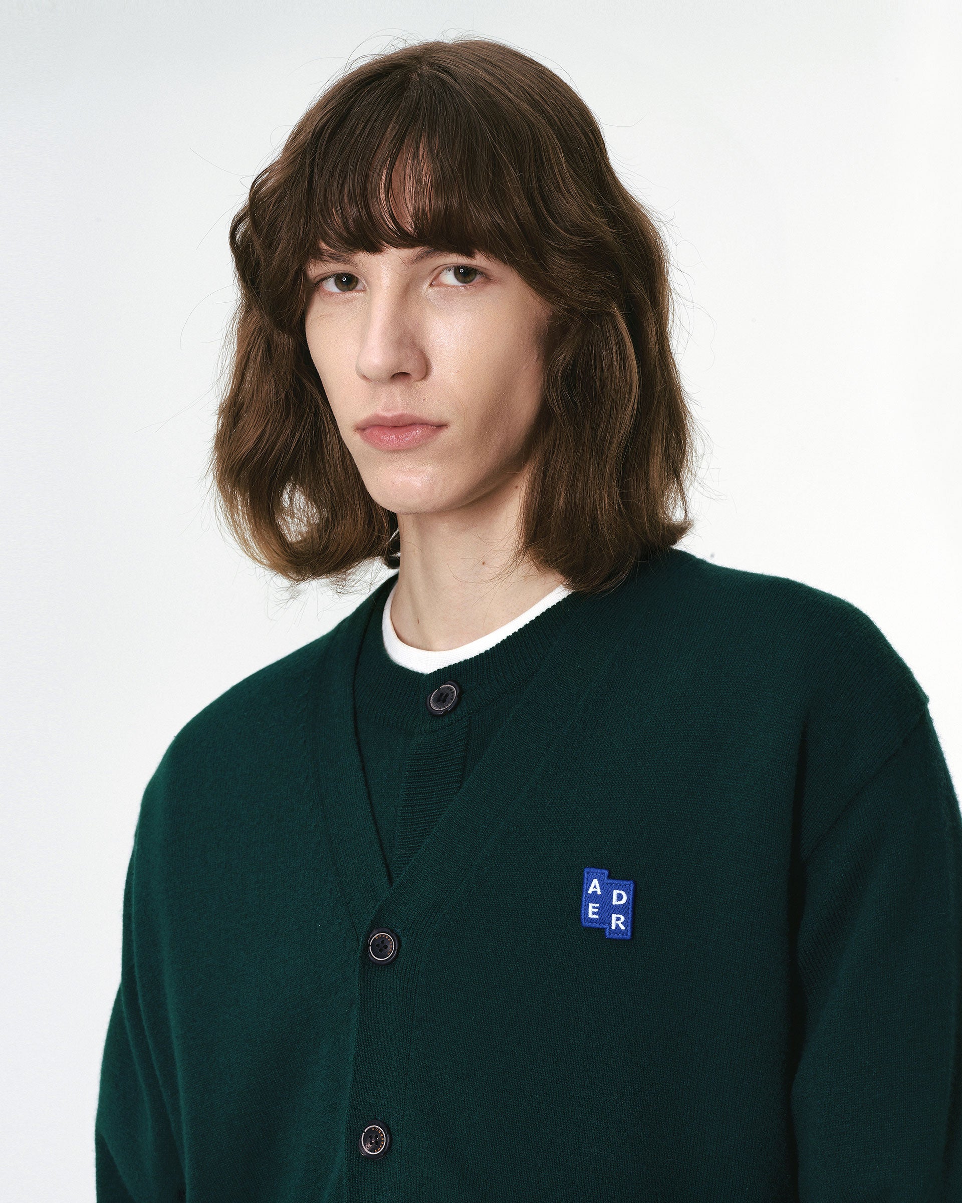 Ader Error - Sig; BL Tag cardigan 01 (Green) product image 2 | TRAB K-Fashion Australia