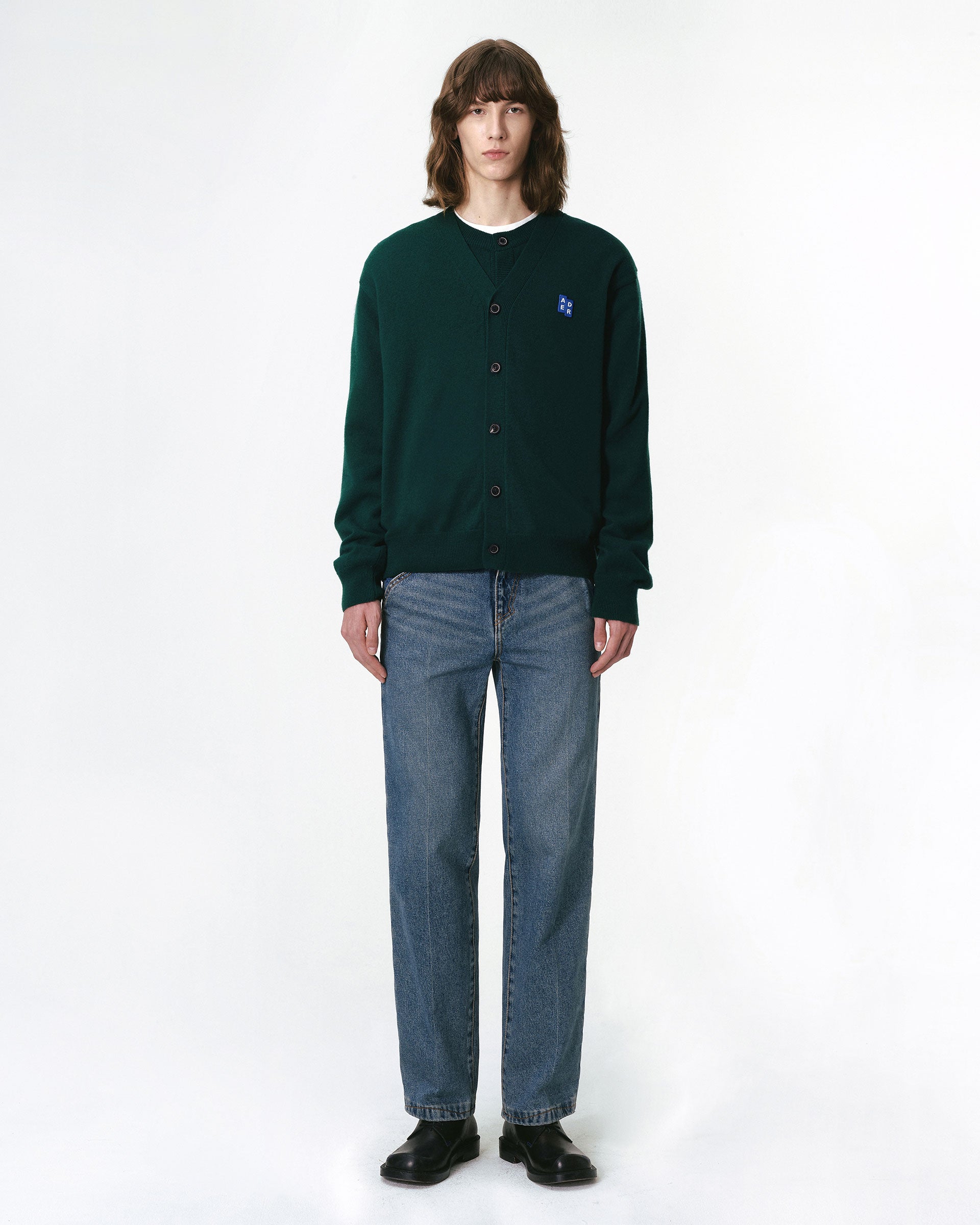 Ader Error - Sig; BL Tag cardigan 01 (Green) product image 3 | TRAB K-Fashion Australia