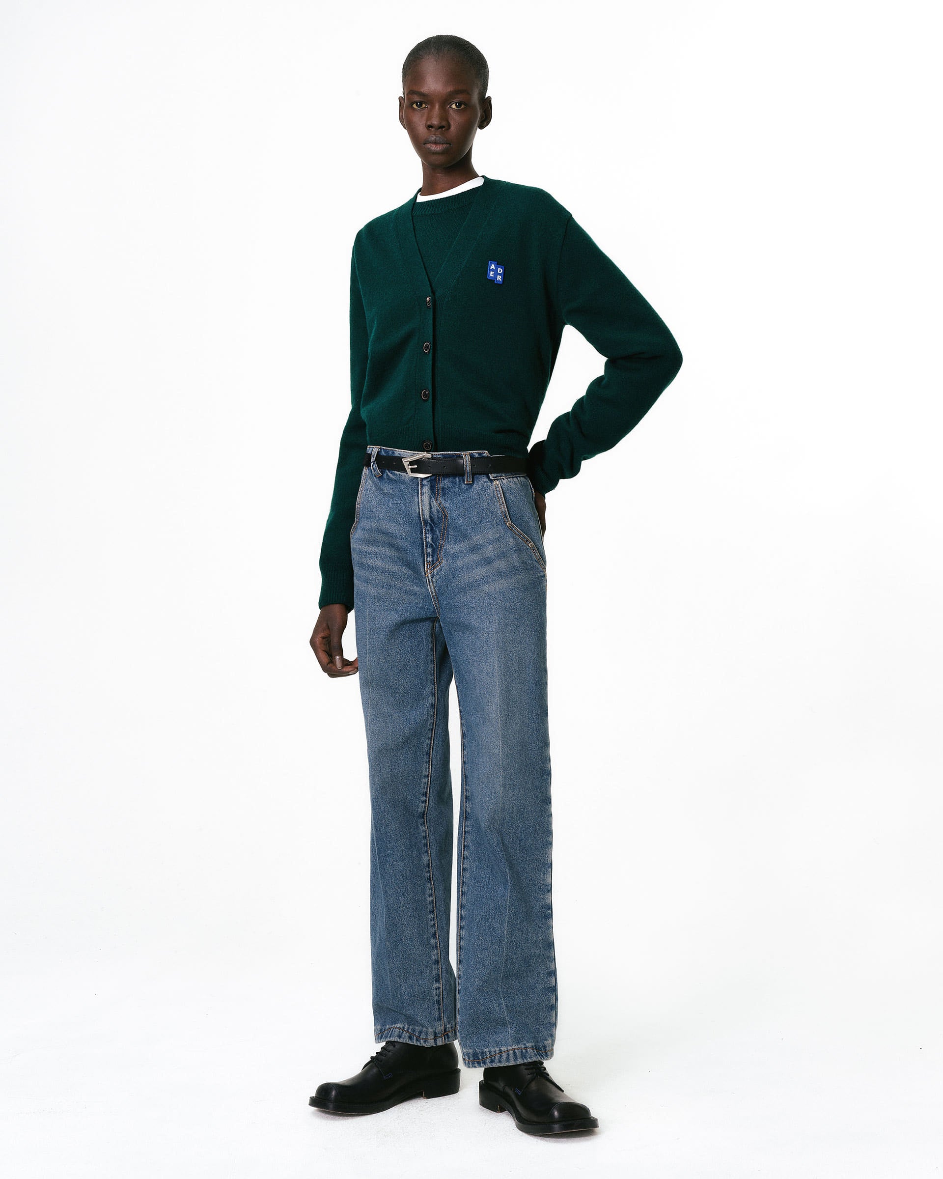 Ader Error - Sig; BL Tag cardigan 01 (Green) product image 1 | TRAB K-Fashion Australia